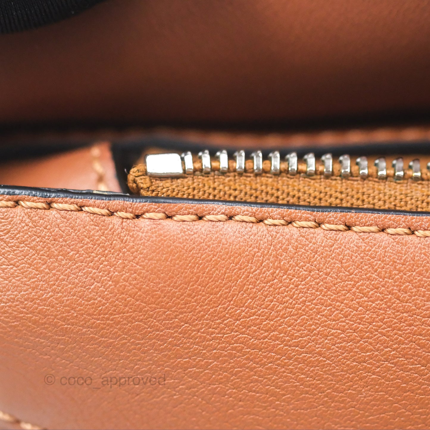Loewe Mini Puzzle Edge Bag Tan Calfskin Palladium Hardware