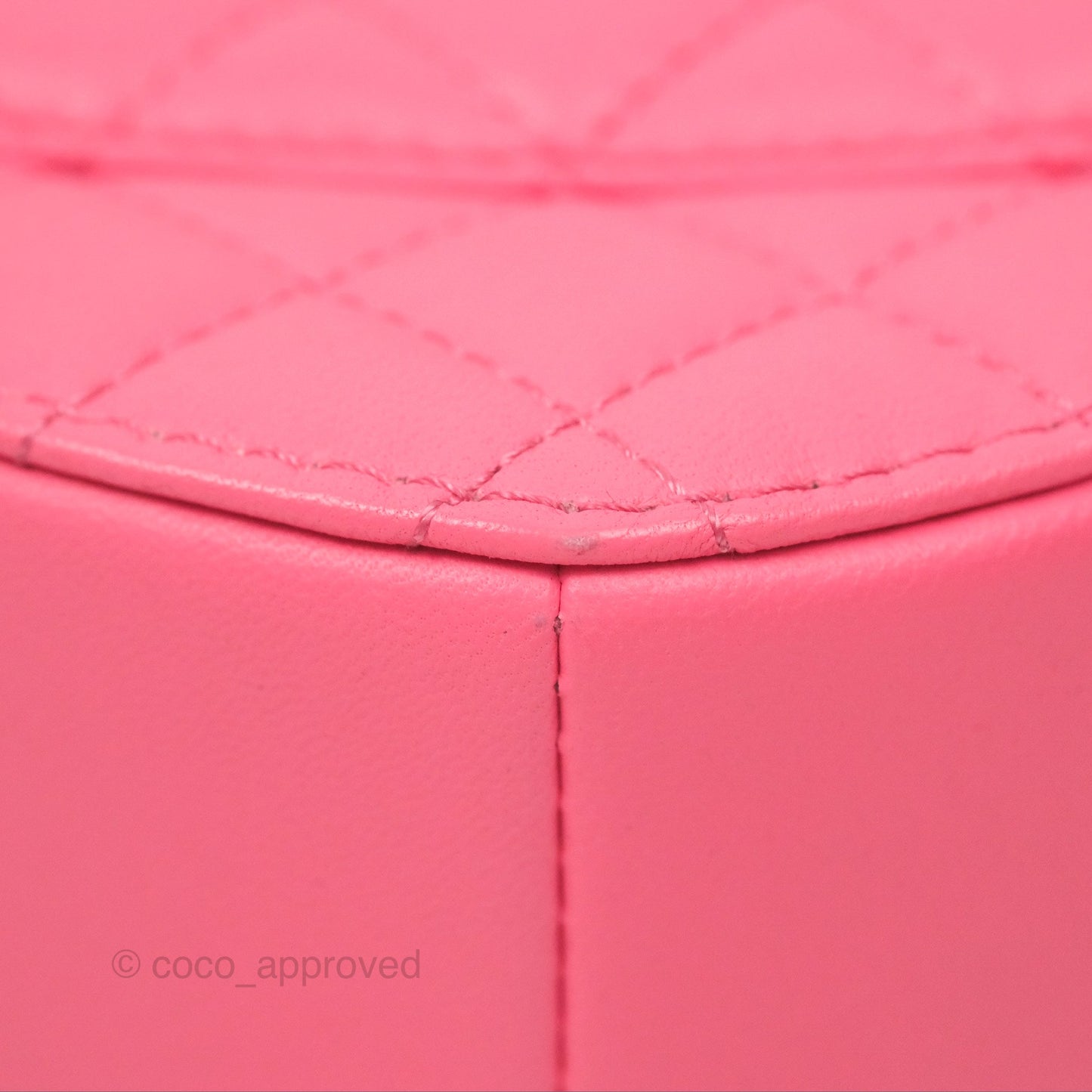Chanel Large Heart Bag Pink Lambskin Gold Hardware 22S