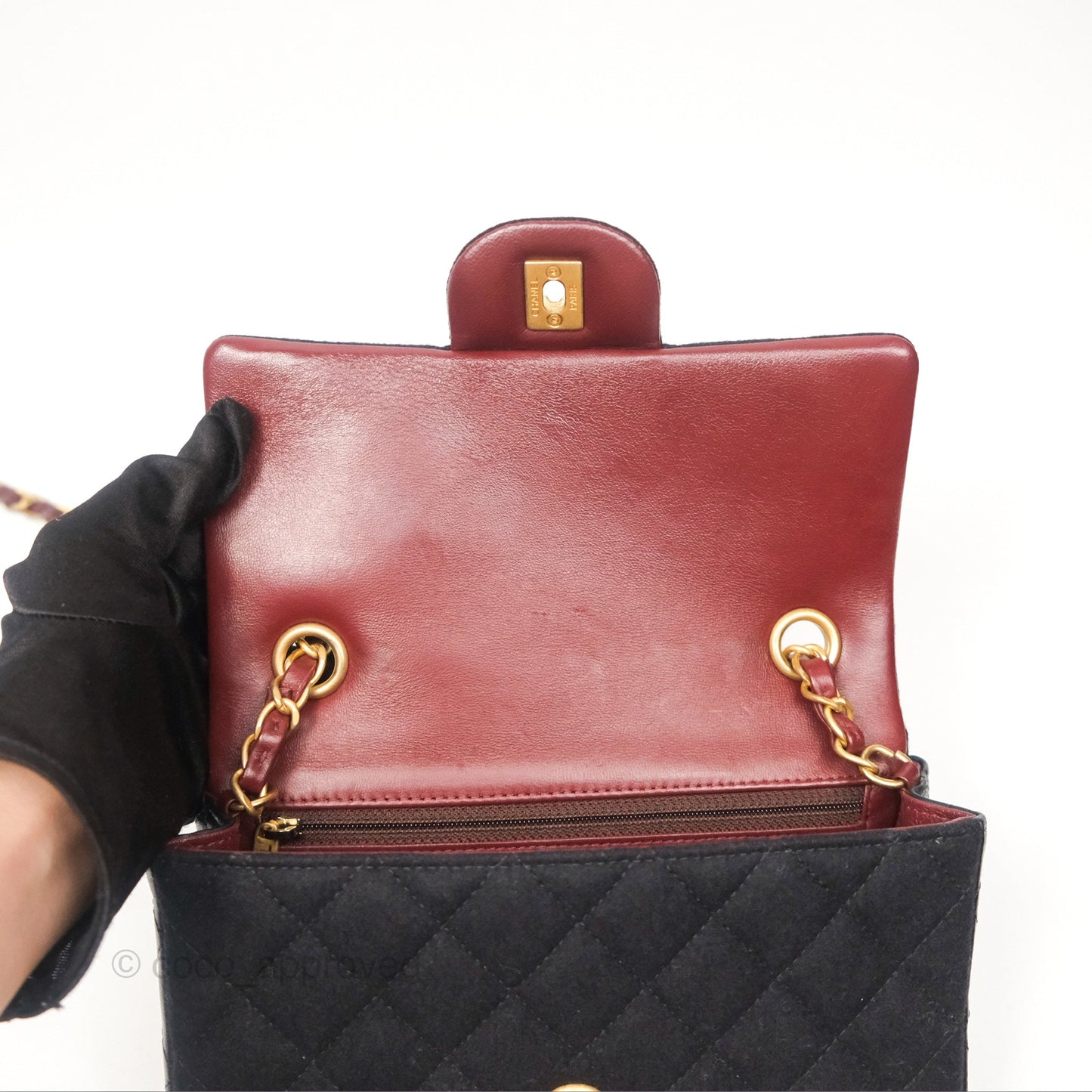 Chanel Paris-Hamburg Charms Mini Rectangular Flap Black 18C