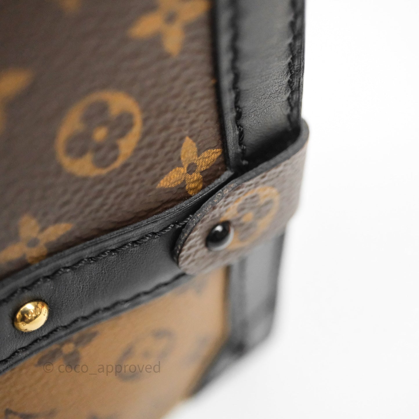 Louis Vuitton Monogram Reverse Trunk Clutch Bag