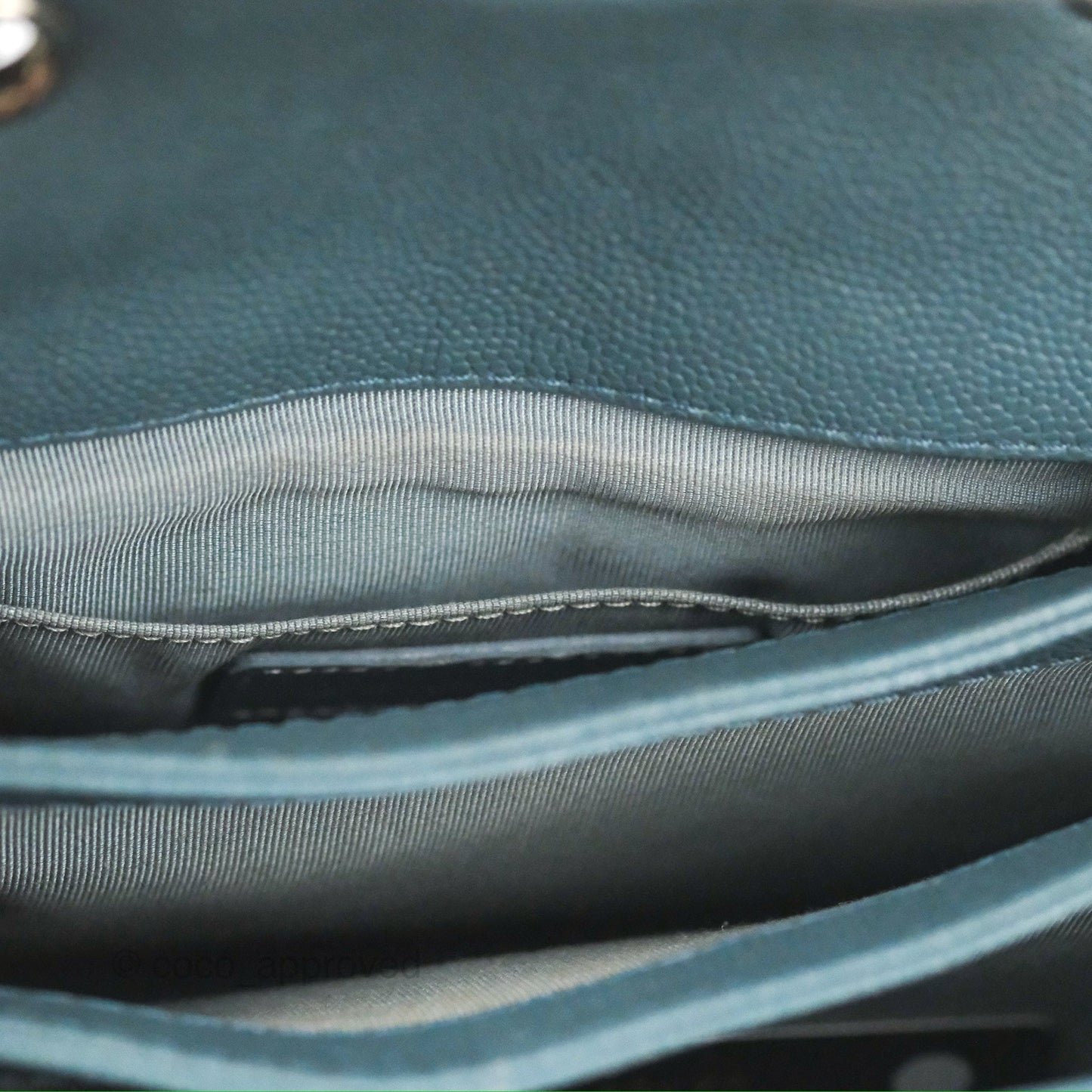 Chanel Quilted Small Urban Companion Flap Bag Blue Caviar Silver Hardware