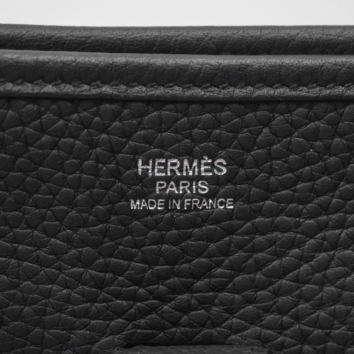 Hermès Evelyne III 29 Noir 89 Clemence Silver Hardware