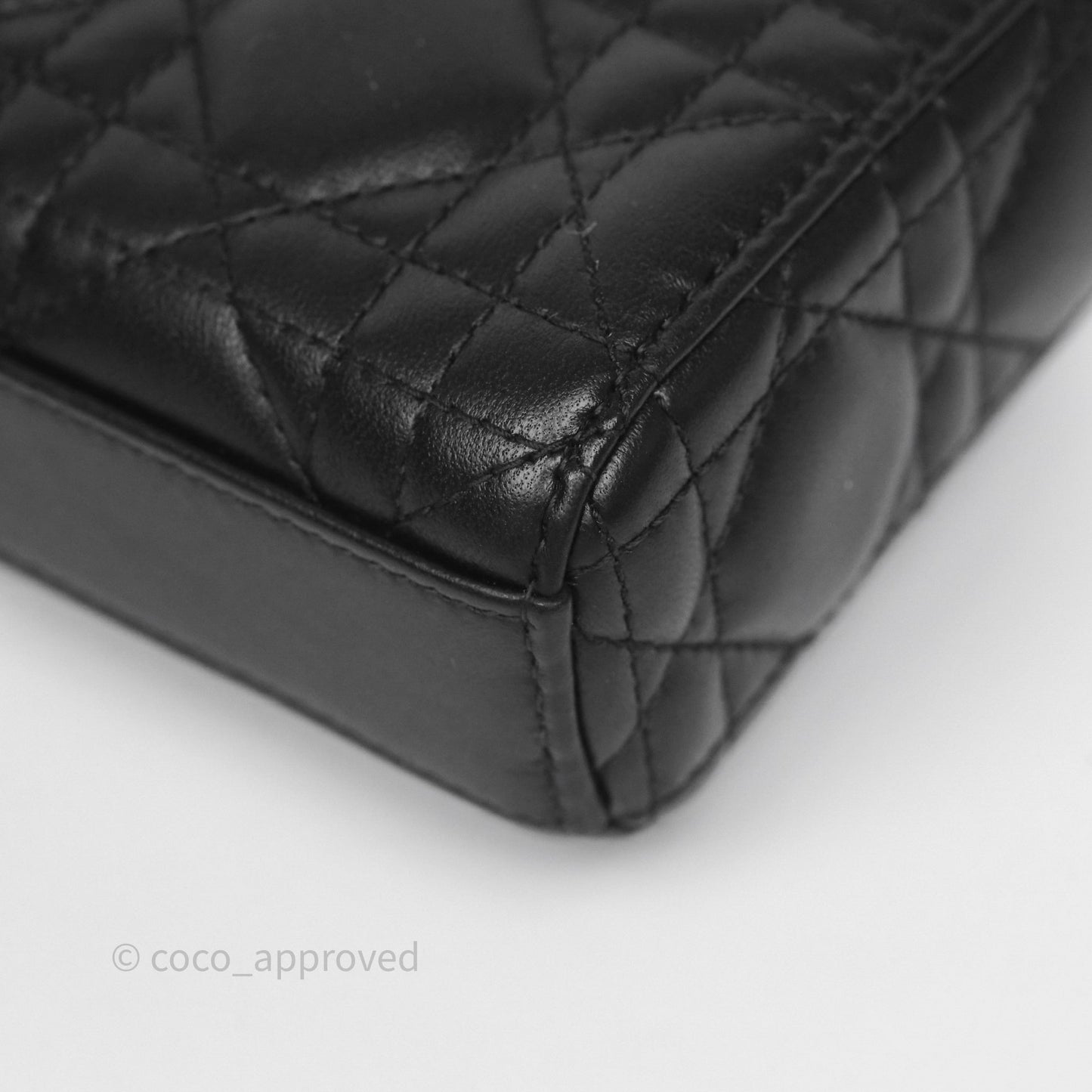 Christian Dior Lady D-Joy Micro Bag Antique Black Lambskin