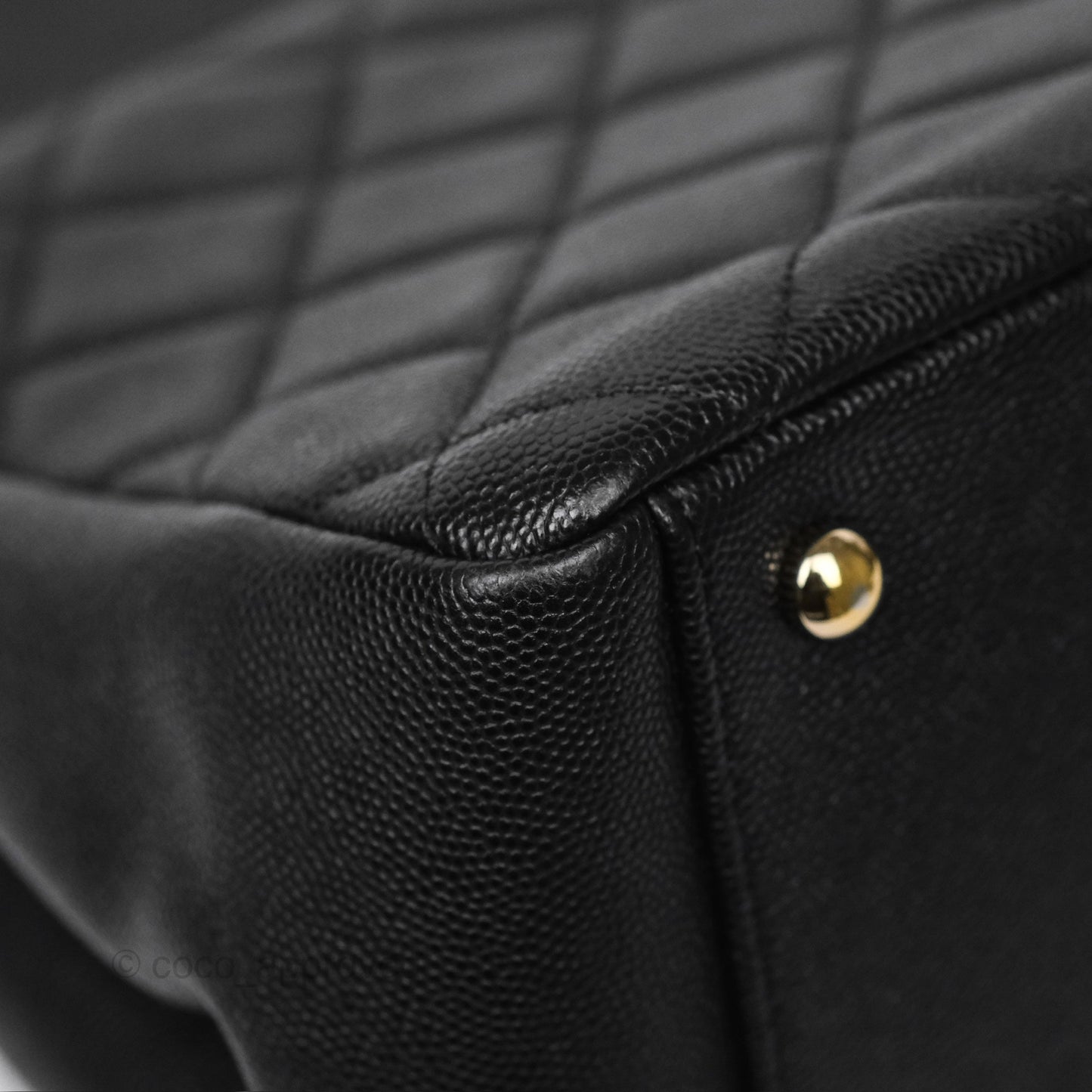 Chanel Small Business Affinity Shopping Bag Black Caviar Gold Hardware