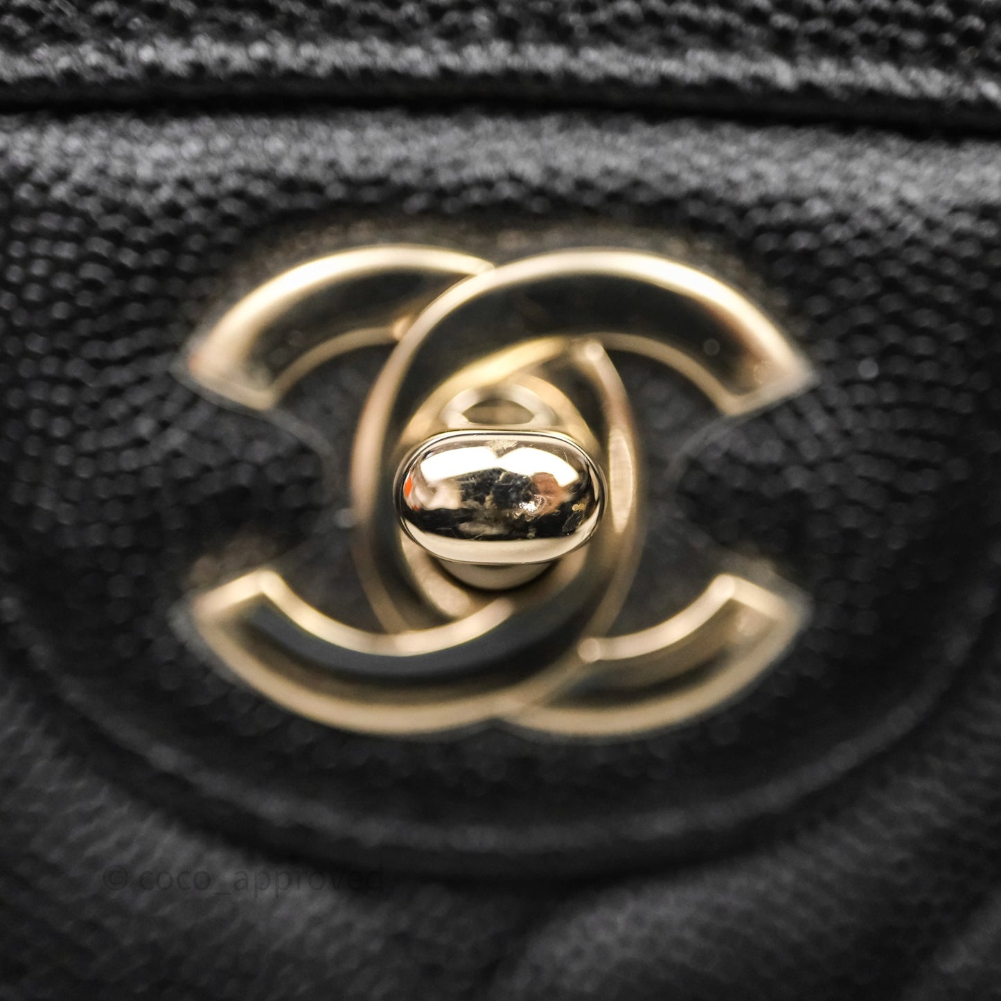 Chanel Quilted Mini Rectangular Black Caviar Gold Hardware