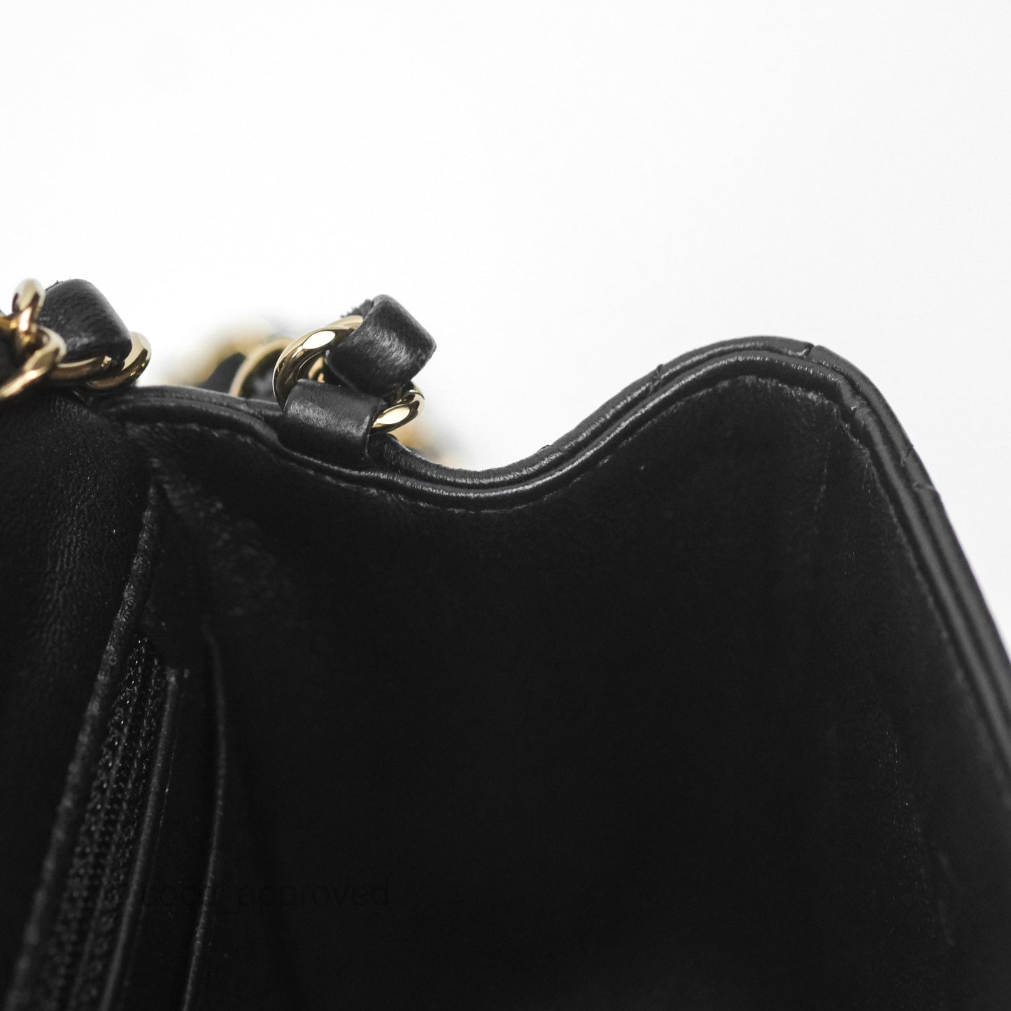 Chanel Mini Square Black Lambskin Gold Hardware
