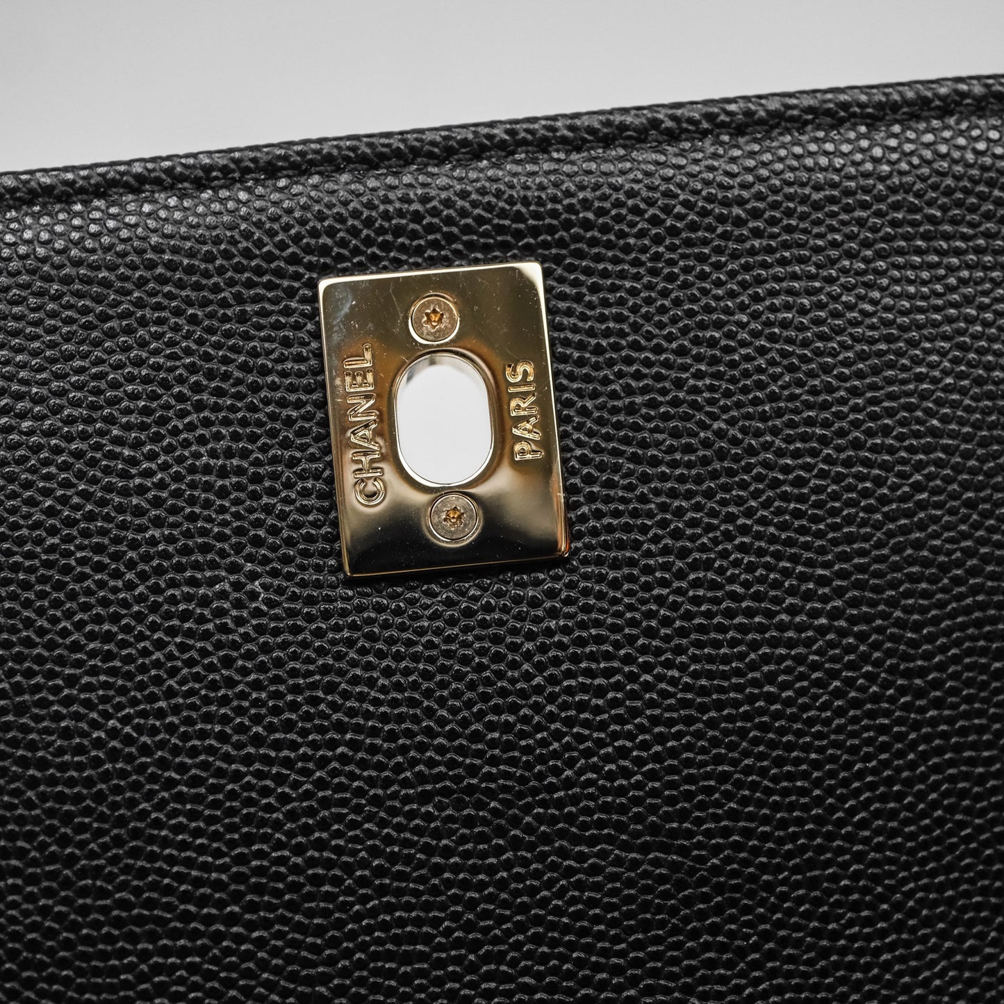 Chanel Quilted Medium Business Affinity Flap Black Caviar Gold Hardware