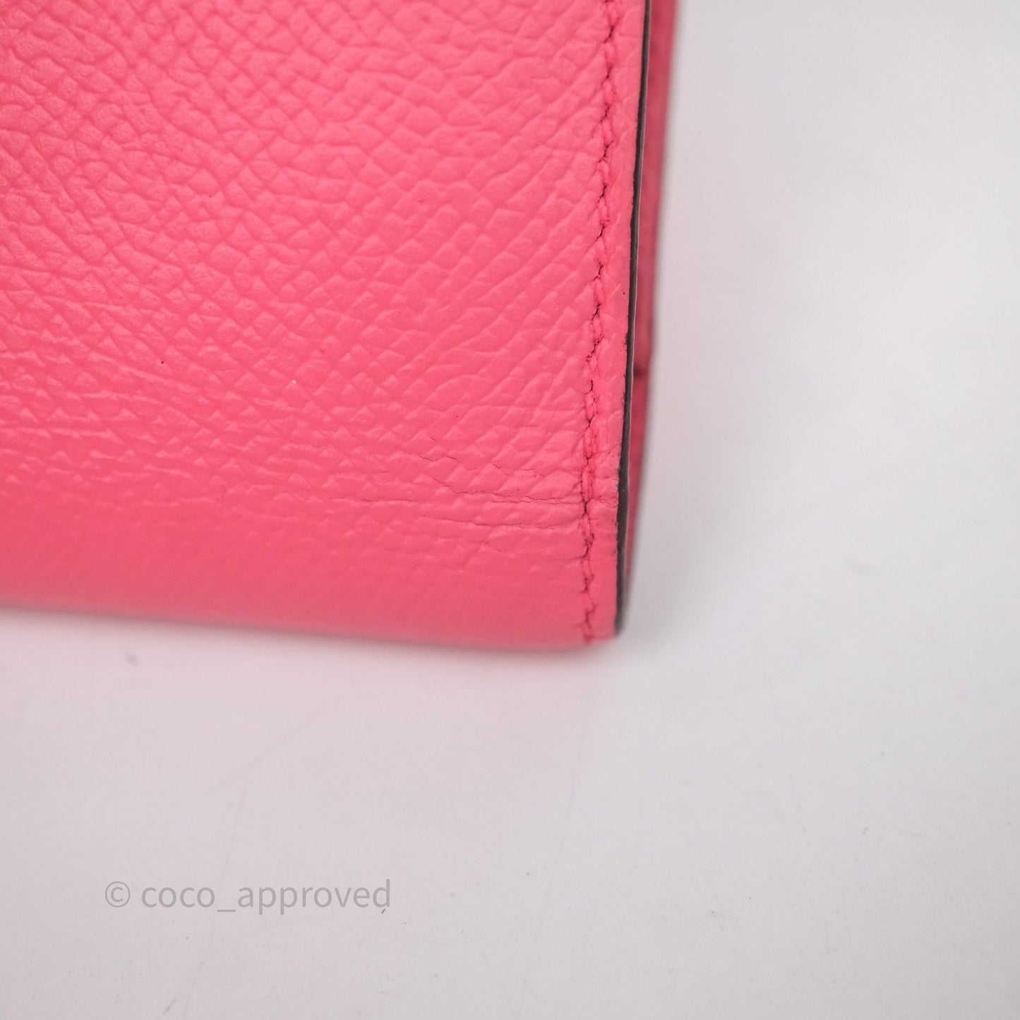 Hermès Kelly Depliant Medium Wallet Rose Epsom Gold Hardware