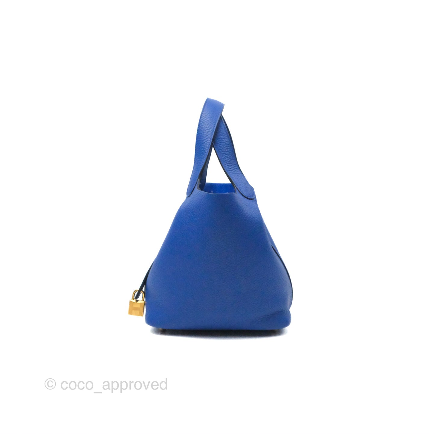 Hermès Picotin 18 Bleu Royal Clemence Gold Hardware
