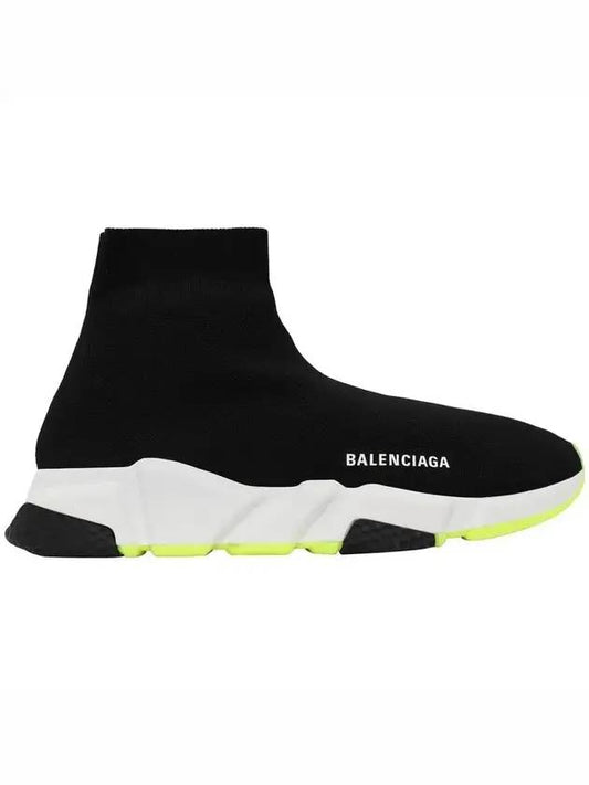 Luxury Balenciaga Speed Runner High Top Sneakers Black Yellow