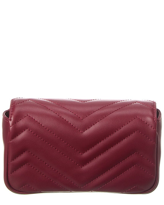 Luxury Gucci Trending 2025 GG Marmont Super Mini Matelasse Leather Shoulder Bag