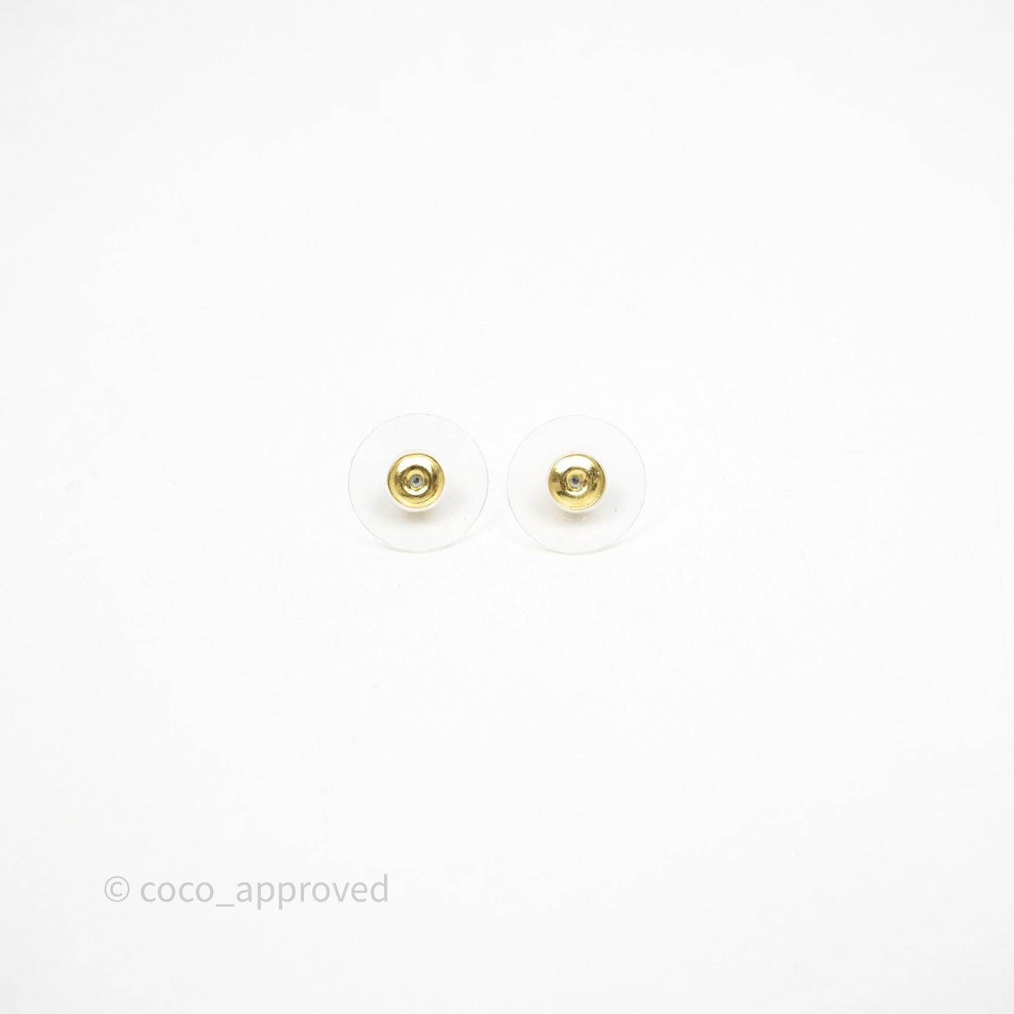 Chanel Crystal CC Earrings Gold Tone 23V