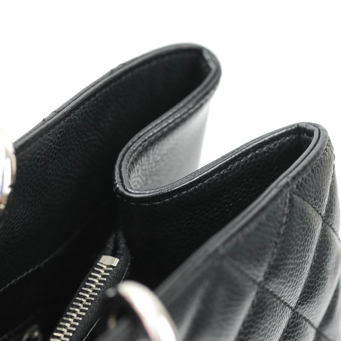 Chanel GST XL Black Caviar Silver Hardware