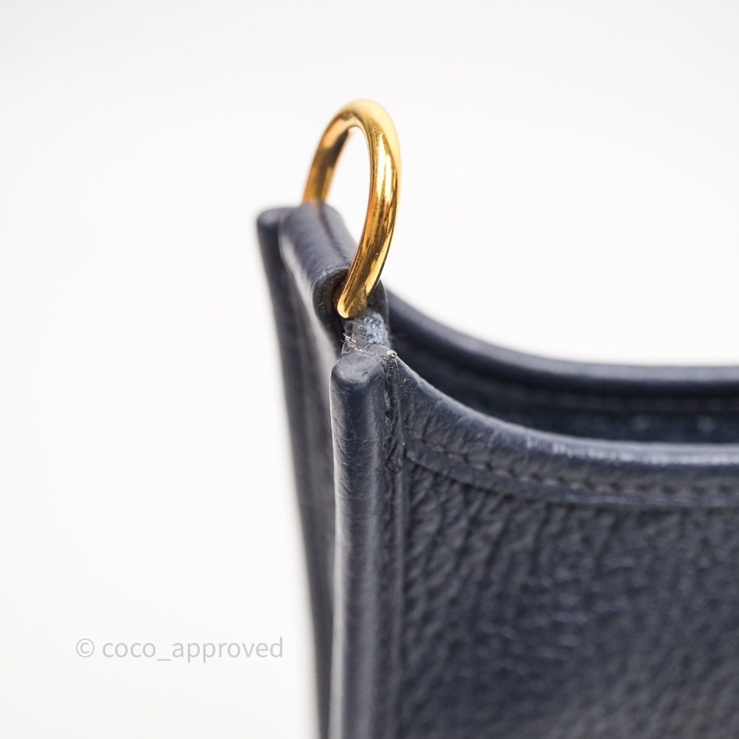 Hermès Mini Evelyne 16 Bleu Nuit 2Z Clemence Gold Hardware