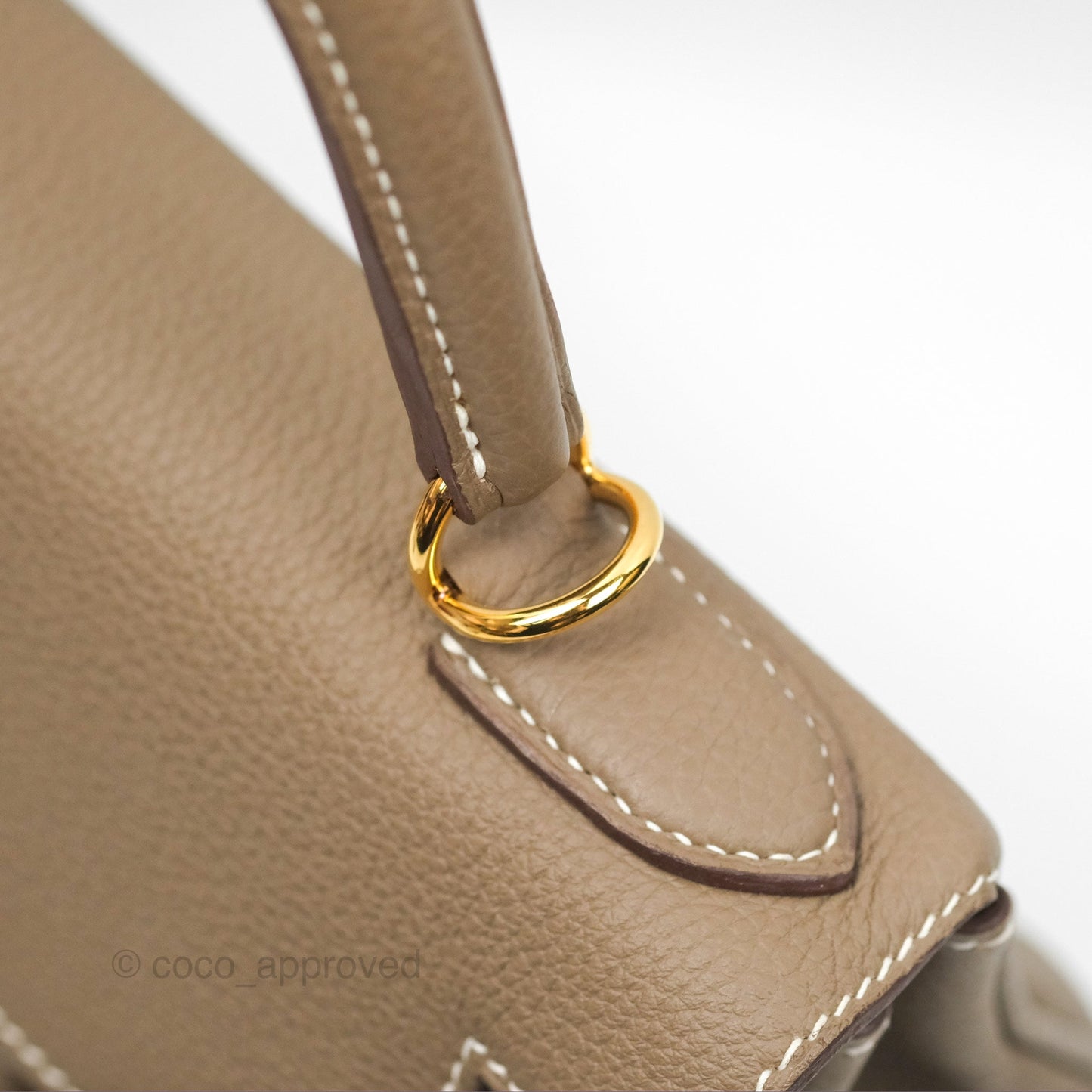 Hermès Kelly 28 Retourne Etoupe Togo Gold Hardware