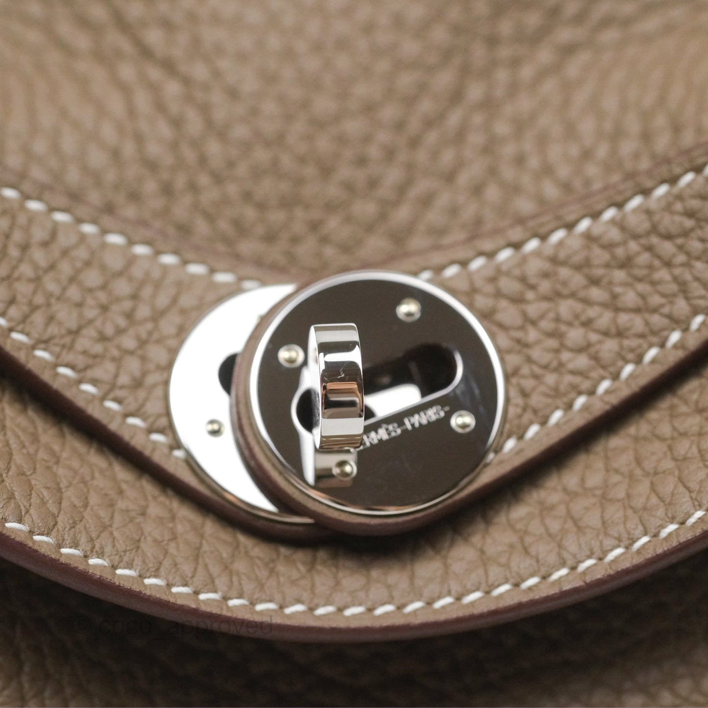 Hermès Lindy 26 Etoupe 18 Clemence Palladium Hardware