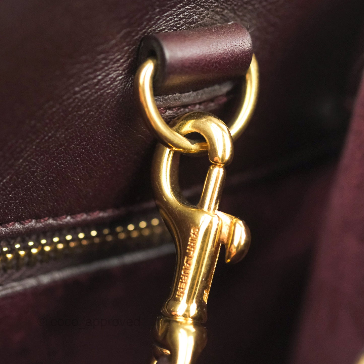 Saint Laurent Classic Sac De Jour Small Burgundy Smooth Calfskin Gold Hardware