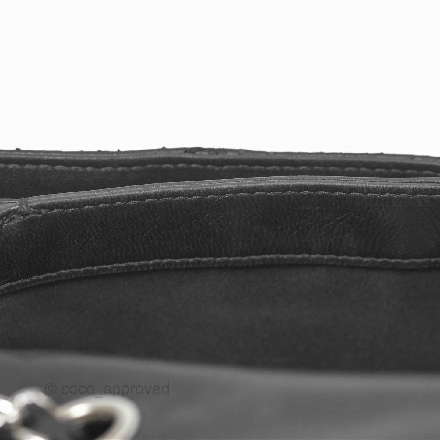 Chanel Quilted Ultimate Stitch Flap Bag Matte Python Black Silver Hardware