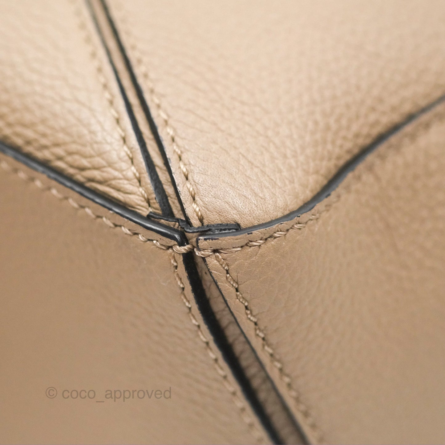 Loewe Small Puzzle Bag Sand Mink Grained Calfskin