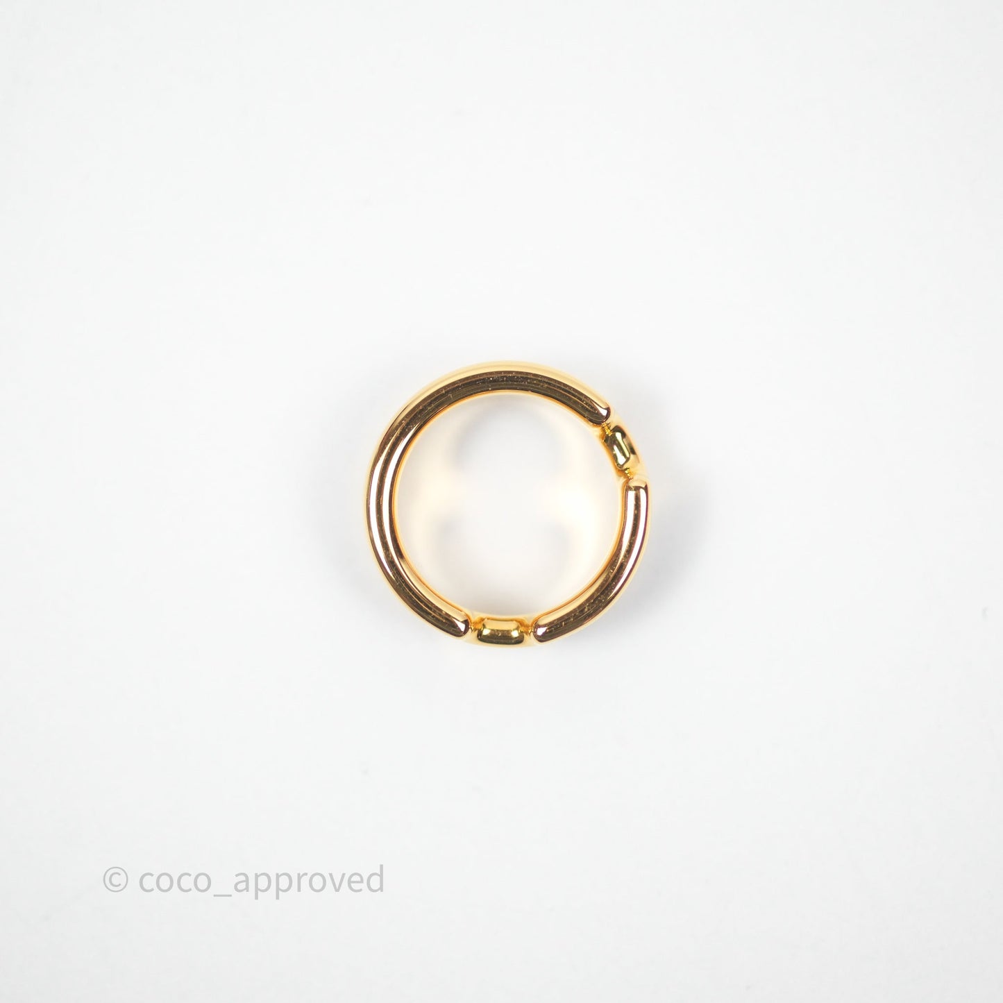 Hermès Olympe Ring Small Model Etoupe 18 Epsom Gold Hardware