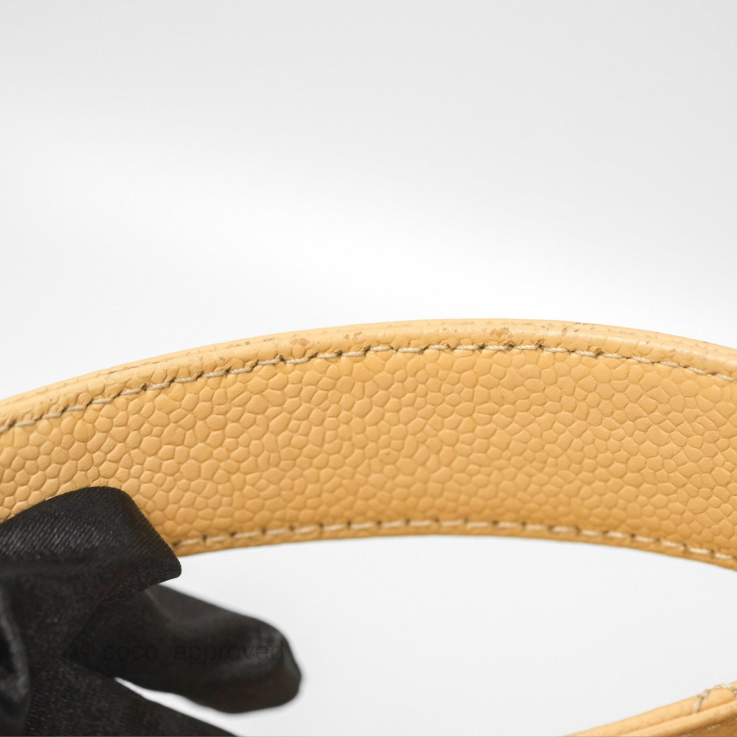 Chanel GST Beige Caviar Gold Hardware