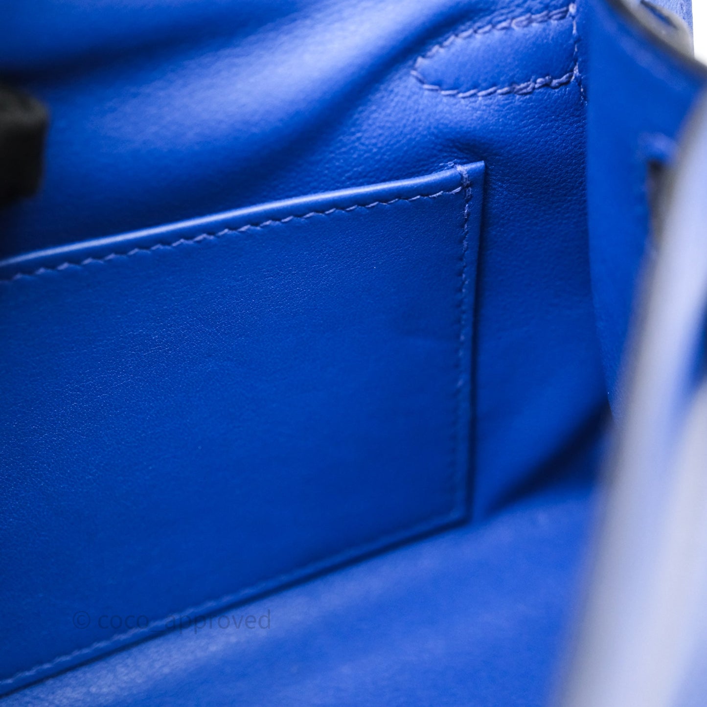 Hermès Kelly Pochette Clutch Electric Blue Swift Gold Hardware