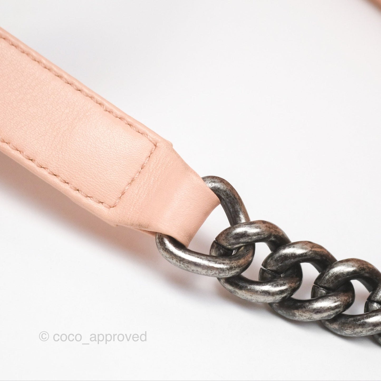 Chanel Quilted New Medium Boy Pink Lambskin Ruthenium Hardware