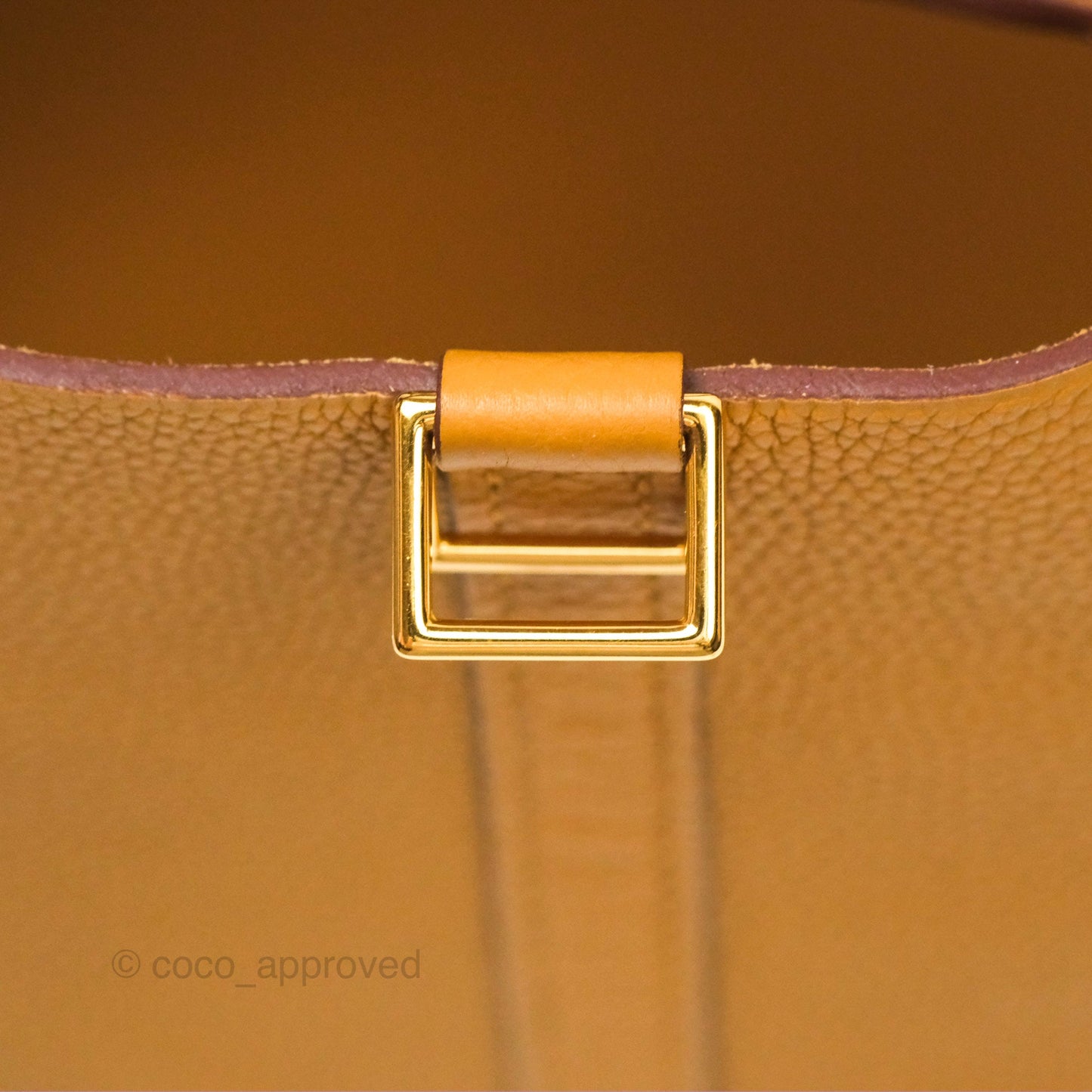 Hermès Picotin 22 Sesame 2S Clemence Gold Hardware