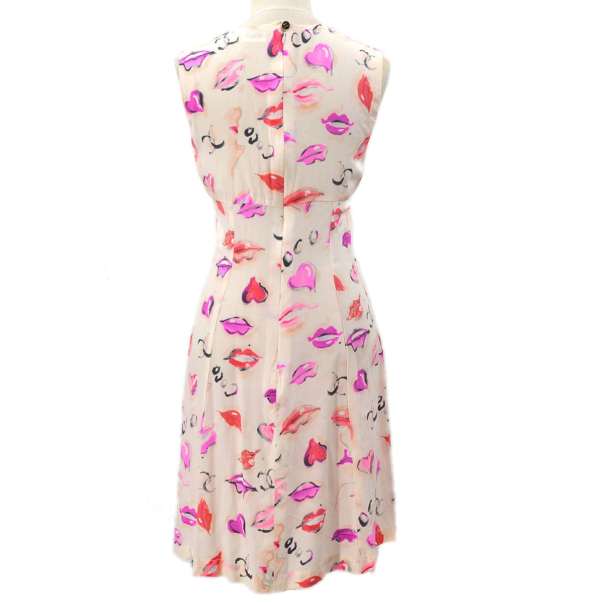 Luxury Chanel 1995 Coco sleeveless silk dress