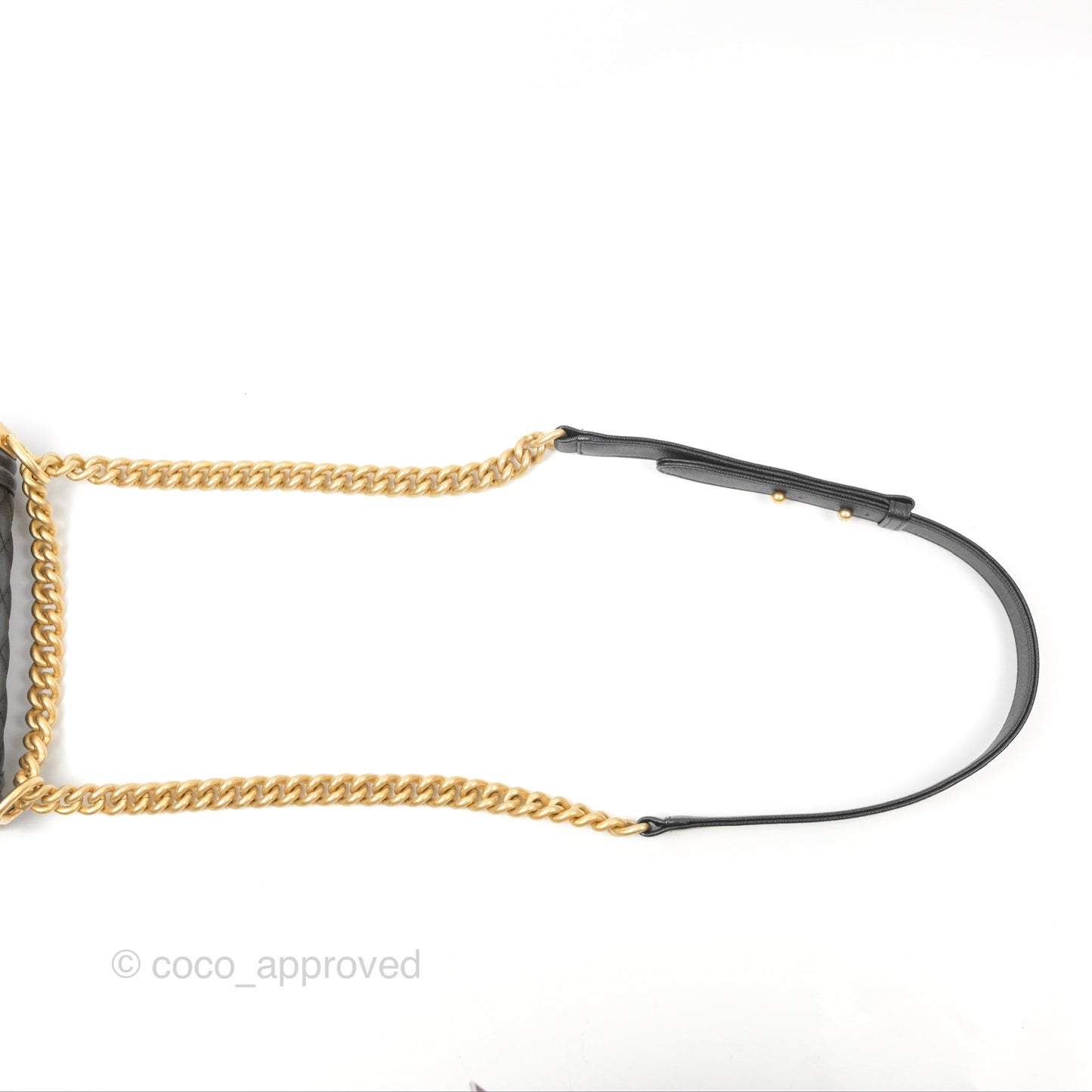 Chanel Small Quilted Boy Black Caviar Gold Hardware