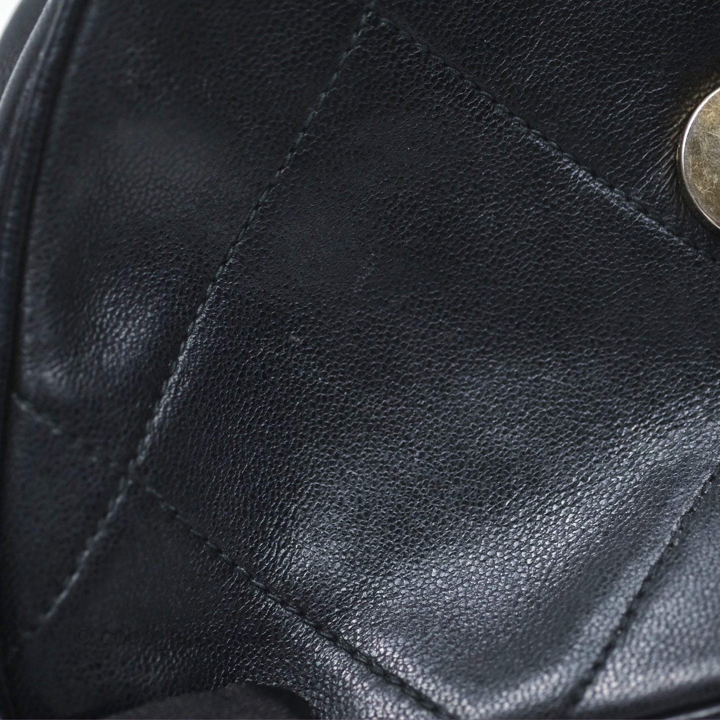 Chanel Vintage Mini Clutch with Chain Black Lambskin Gold Hardware