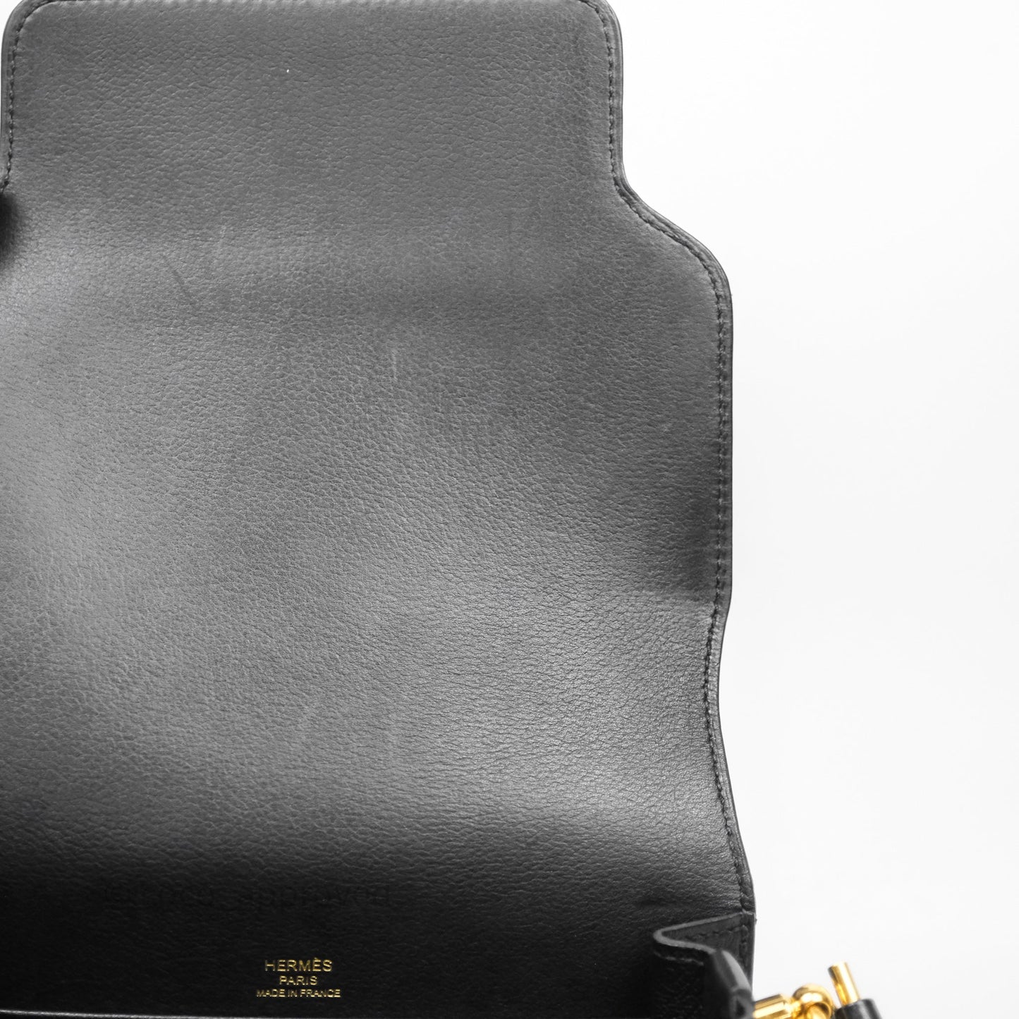 Hermès Roulis Mini 18 Black Veau Evergrain Gold Hardware