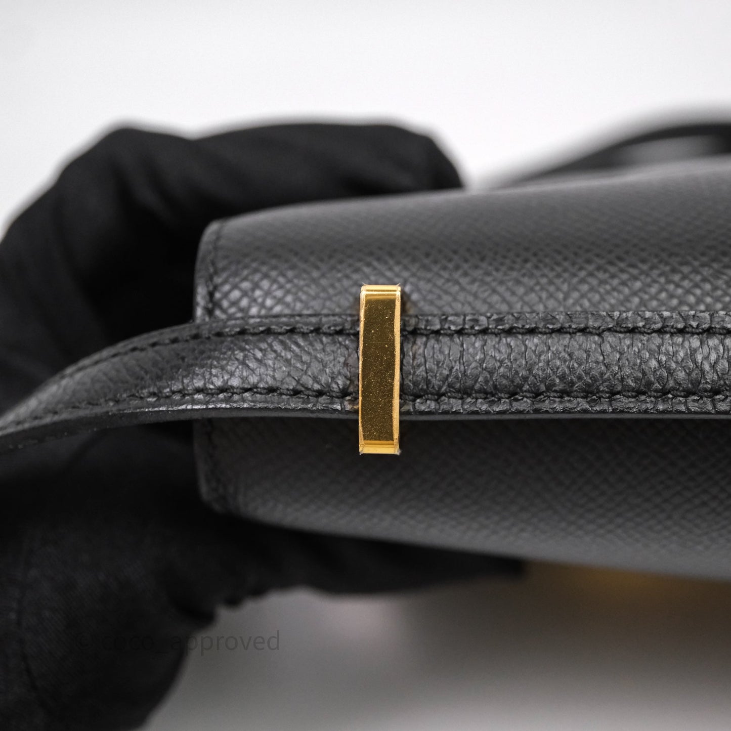 Hermès Constance Mini 18cm Black Epsom Gold Hardware