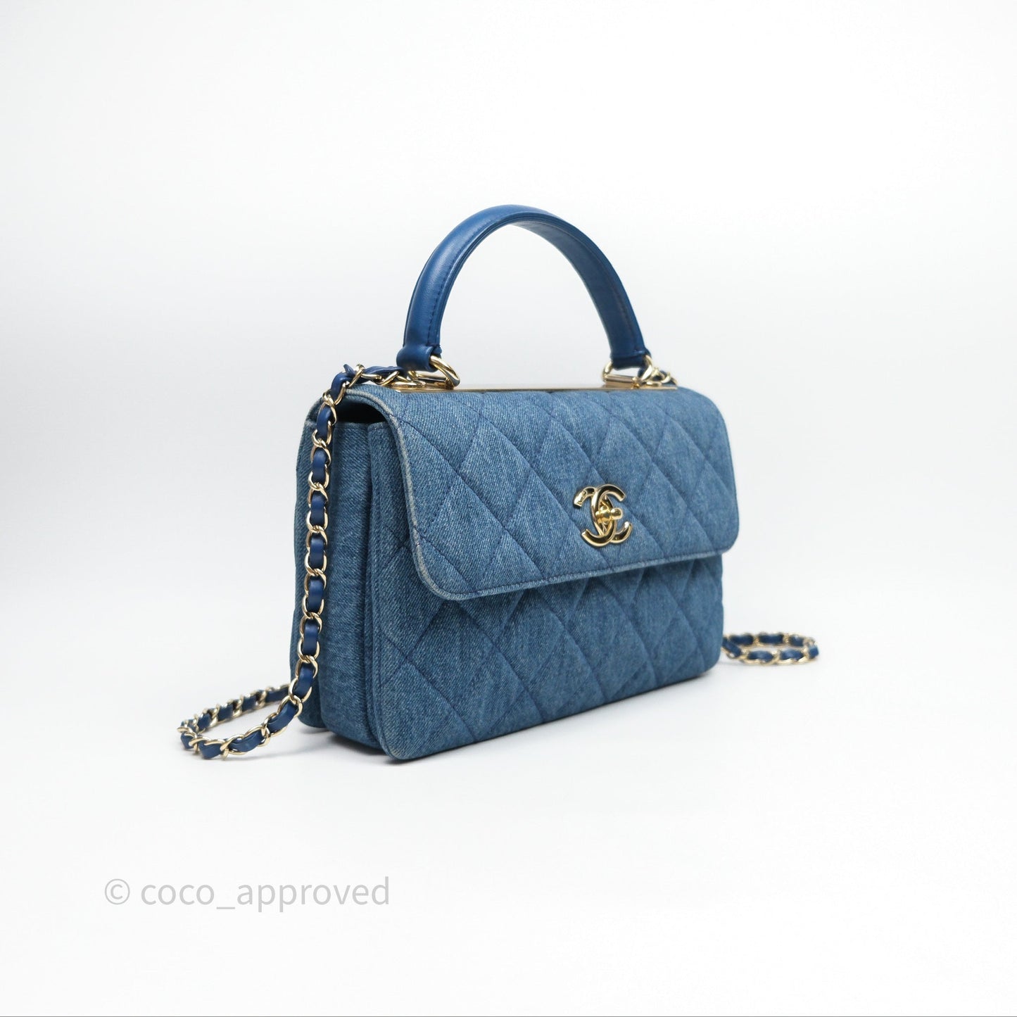 Chanel Small Trendy CC Denim Gold Hardware