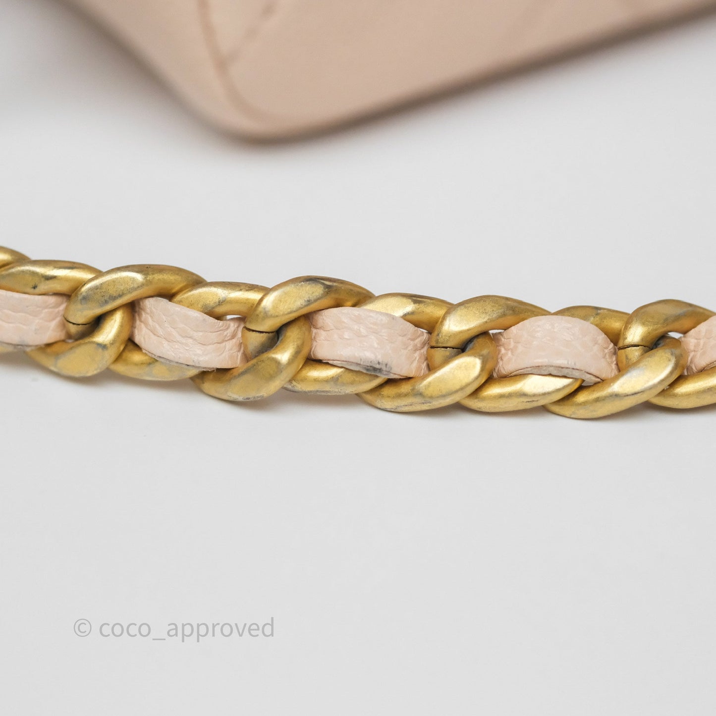 Chanel Small Fashion Therapy Flap Bag Light Pink Caviar Aged Gold Hardware