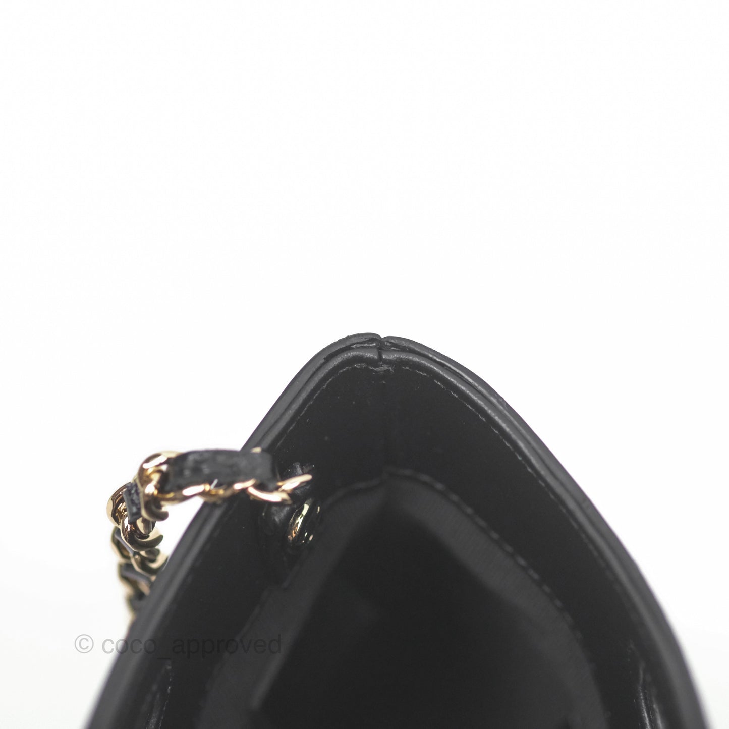 Chanel Nano 31 Black Shiny Calfskin Gold Hardware