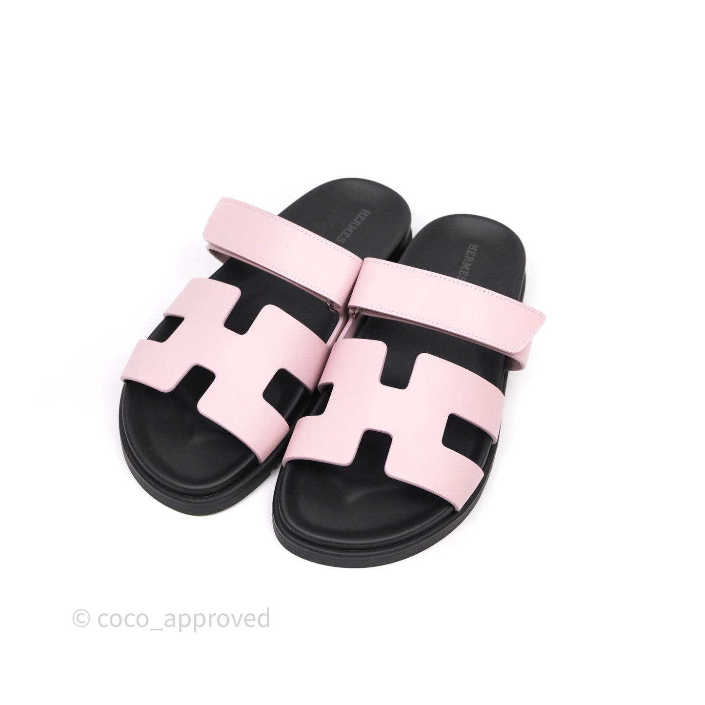 Hermes Chypre Sandal Calfskin Calfskin Rose Cancan Size 40