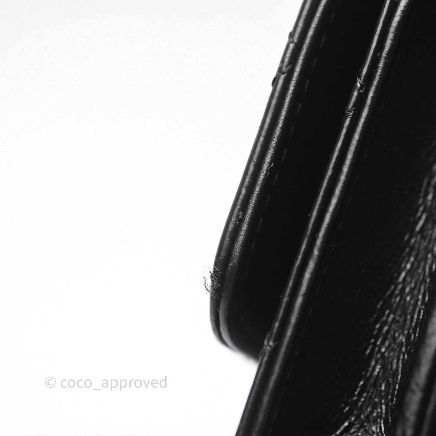 Chanel Mini Crystal Top Handle Wallet On Chain WOC Black Calfskin Gun Metal Hardware 23K