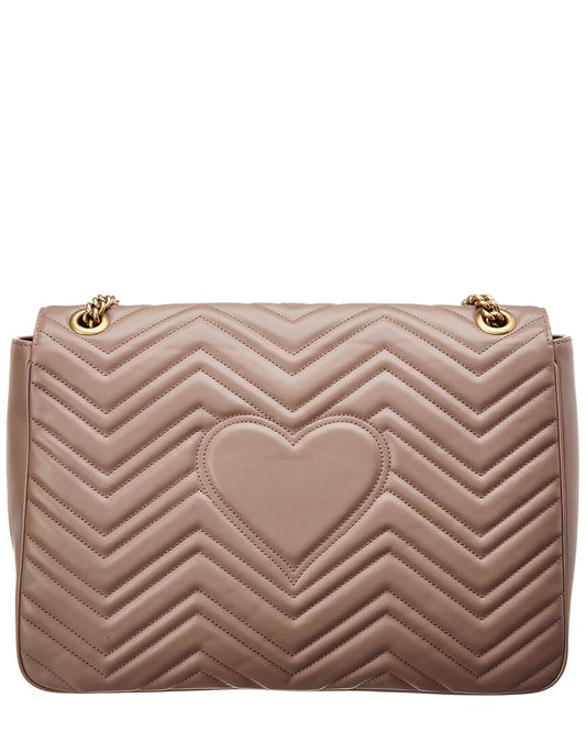 Luxury Gucci Trending 2025 GG Marmont Large Matelasse Leather Shoulder Bag