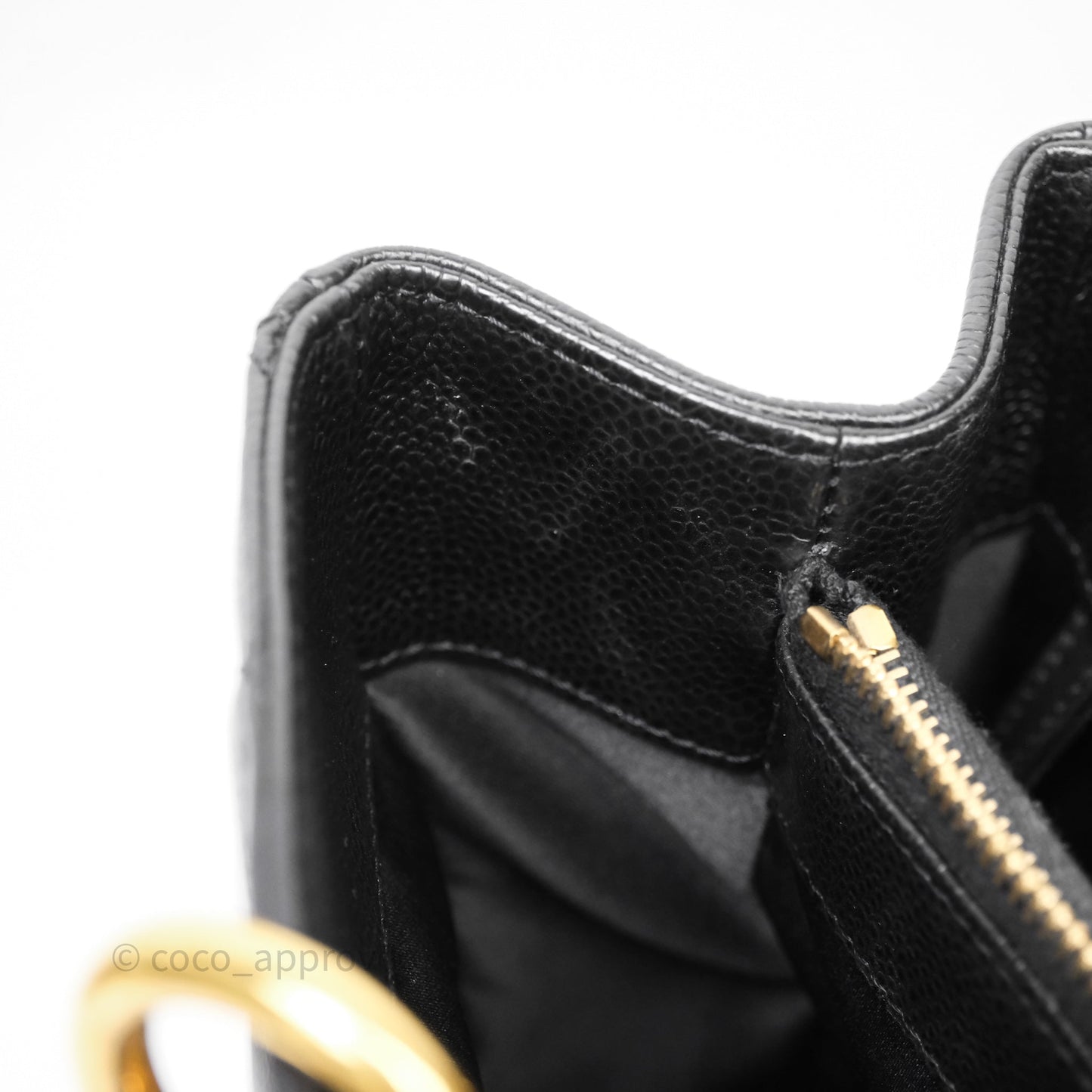 Chanel GST Black Caviar Gold Hardware