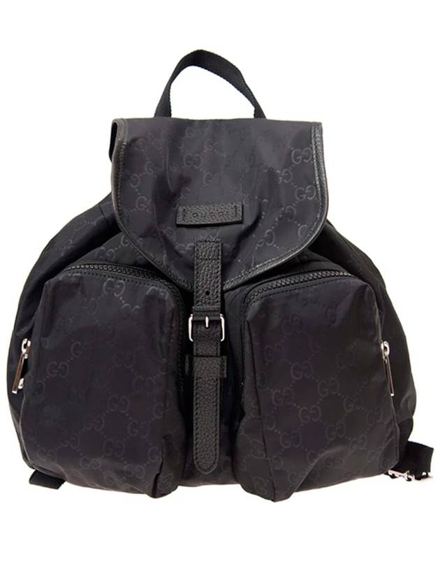 Luxury Gucci Trending 2025 GG Pocket Nylon Backpack BLack