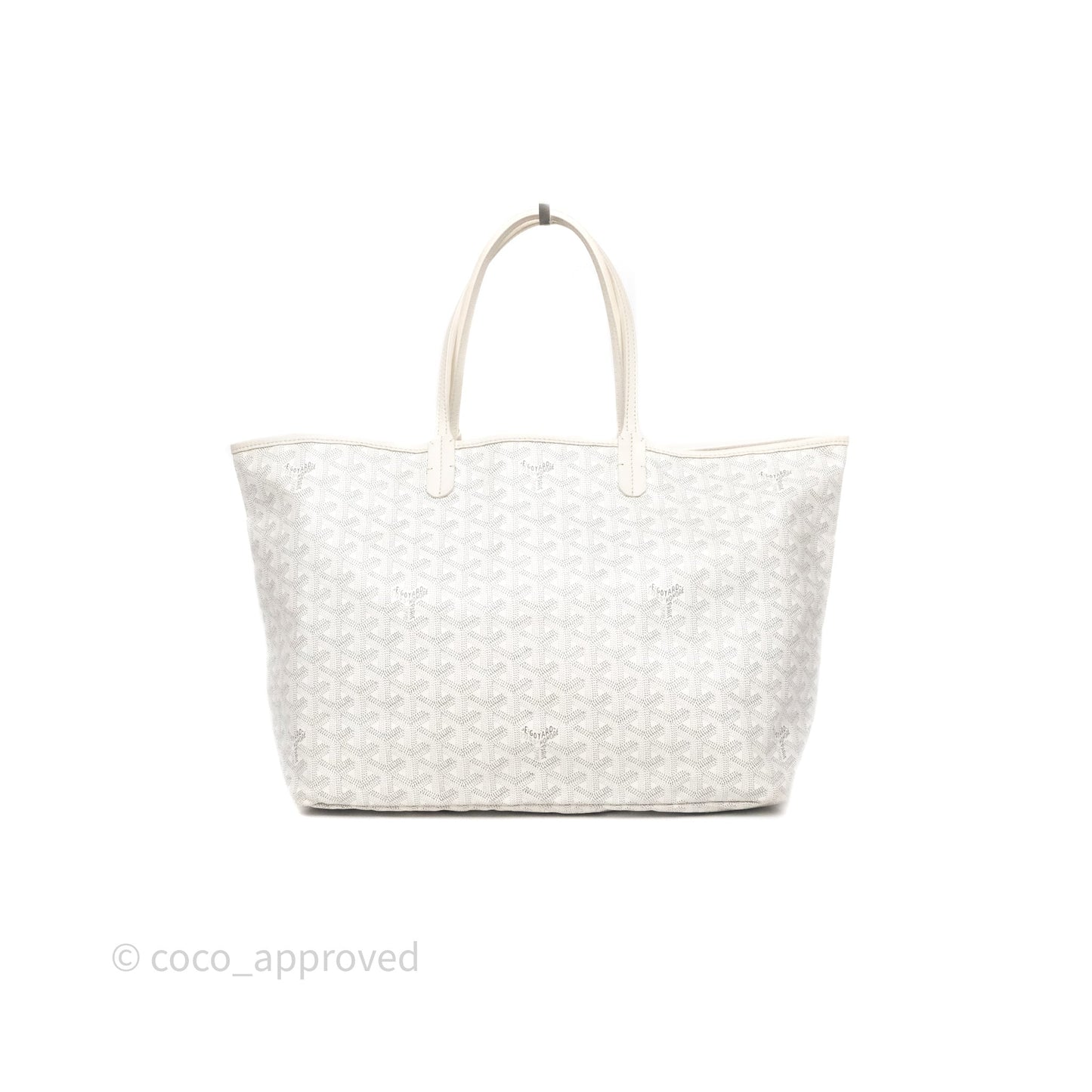 Goyard St Louis Tote PM White