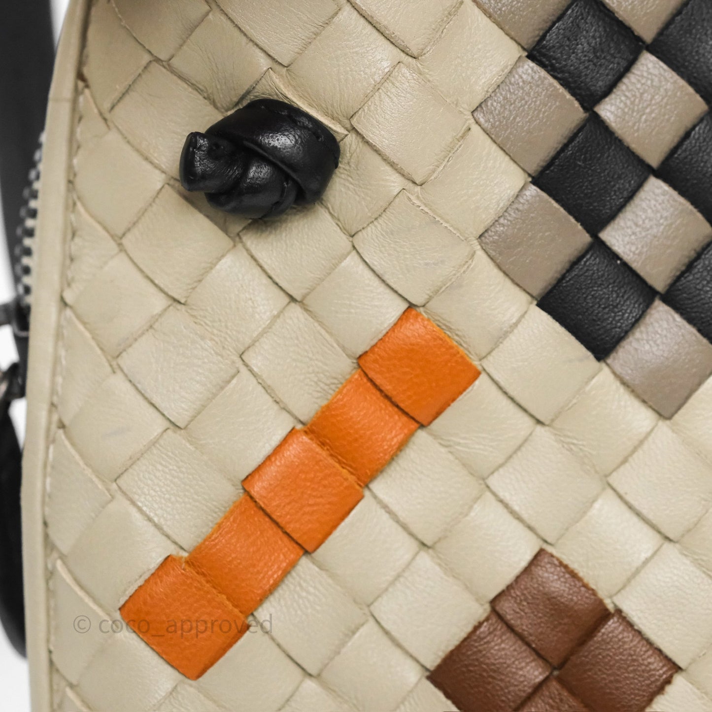 Bottega Veneta Nodini Crossbody Bag Cement Abstract Nappa Intrecciato