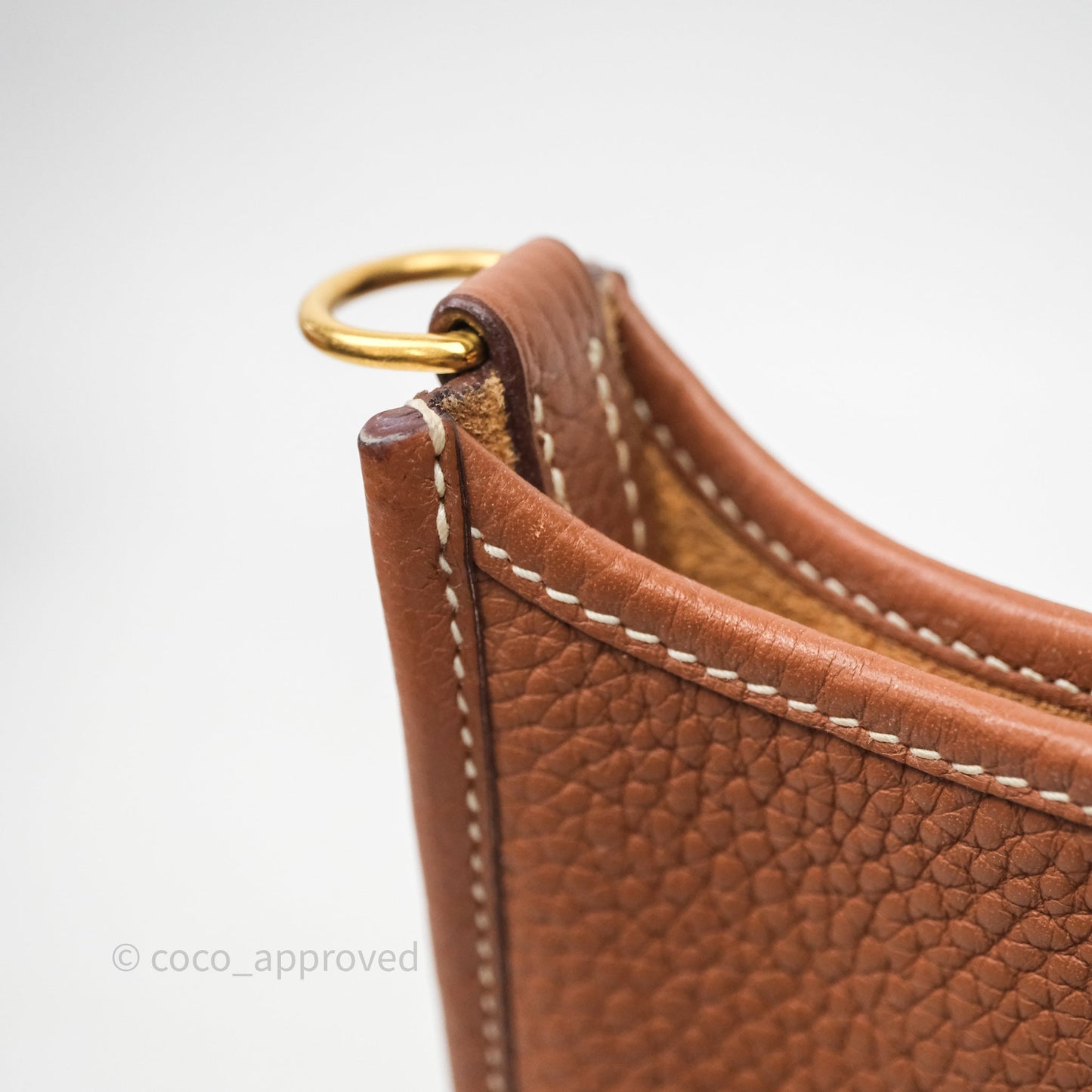 Hermès Mini Evelyne 16 Gold Clemence Gold Hardware
