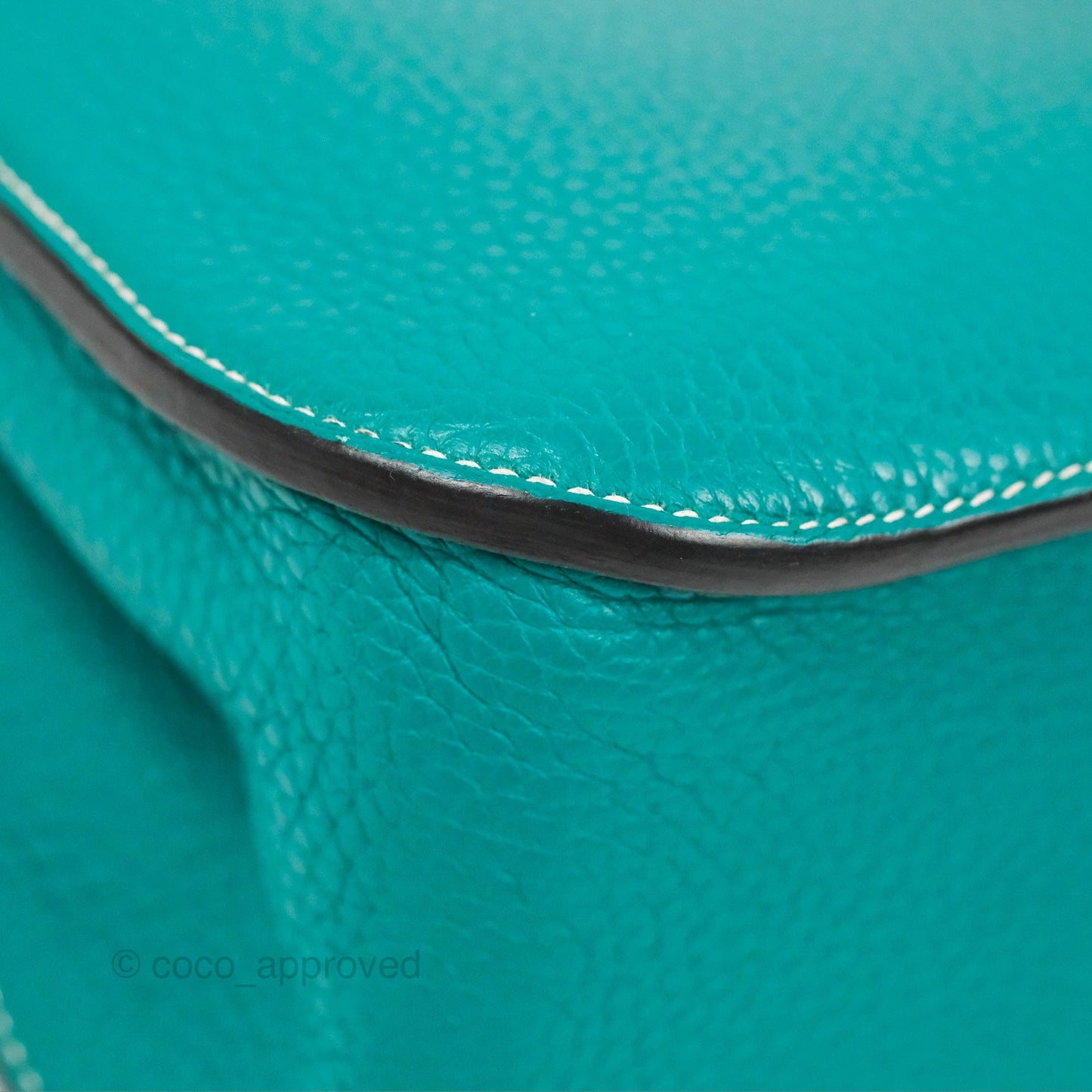 Hermès Halzan 31 Vert Verone Clemence Palladium Hardware