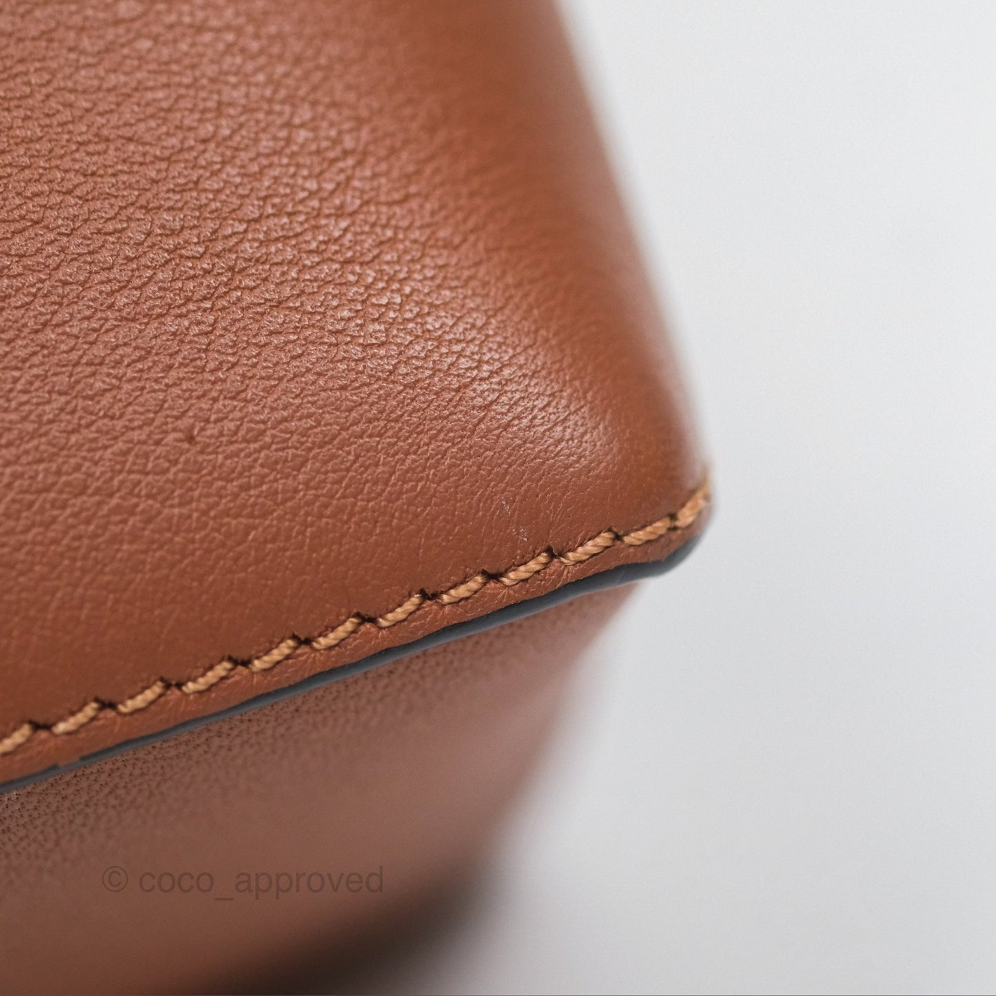 Loewe Mini Puzzle Edge Bag Tan Calfskin Palladium Hardware