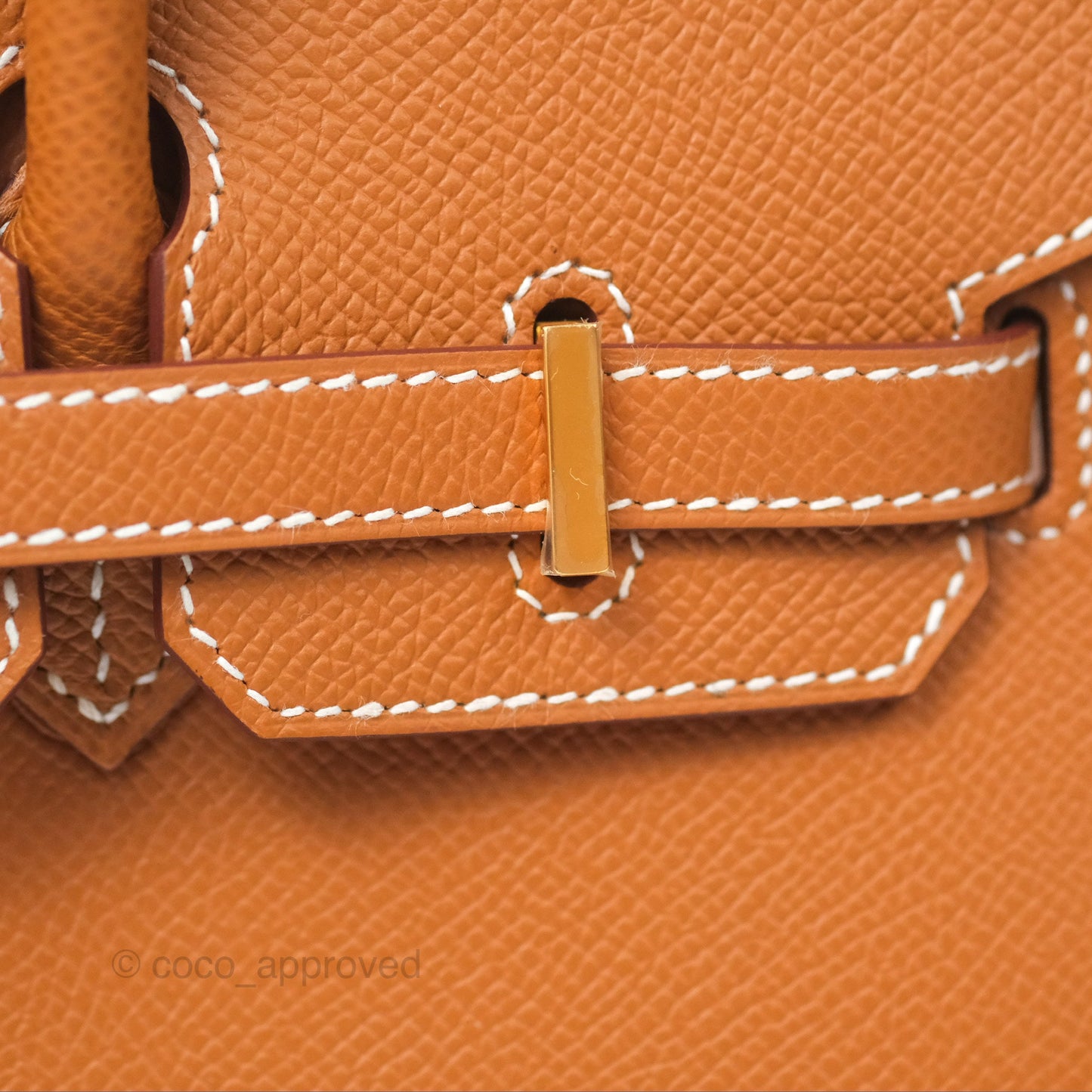 Hermes Birkin 25 Sellier Gold Epsom Gold Hardware
