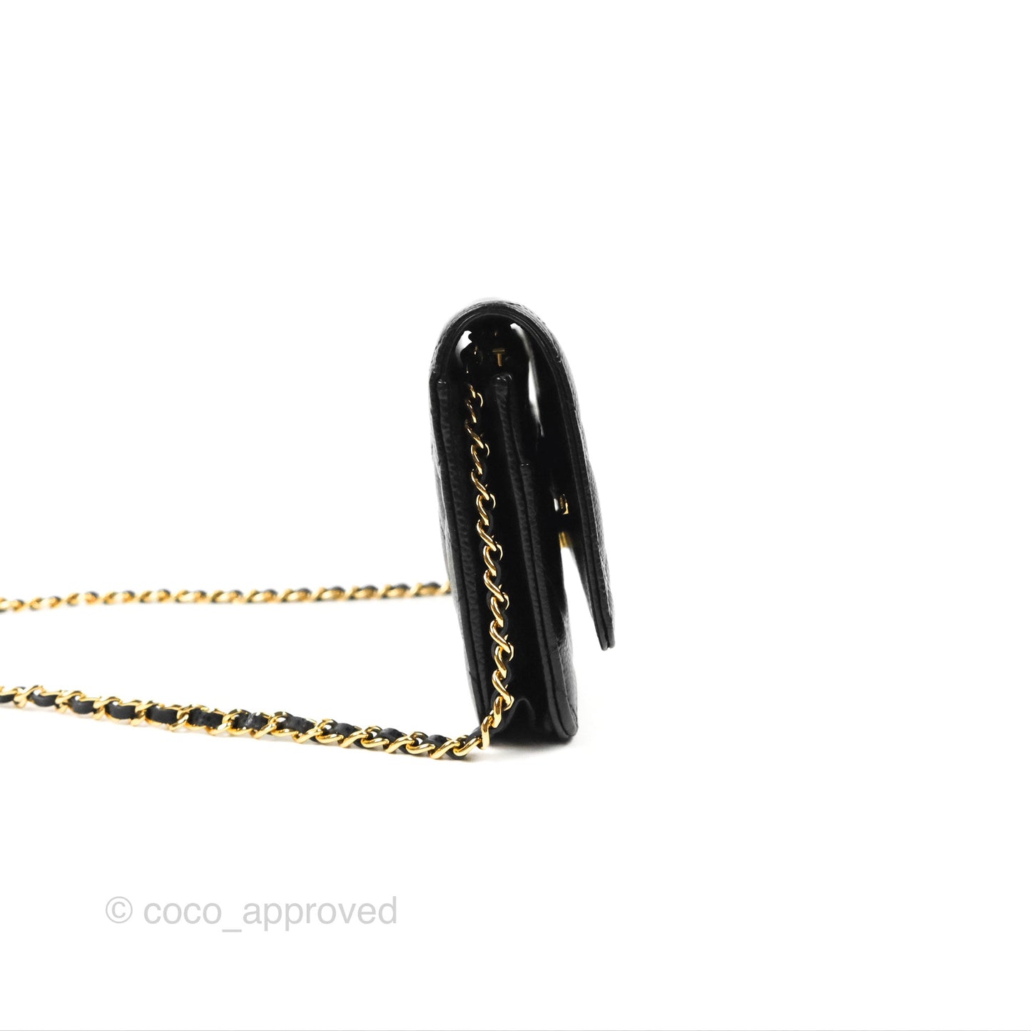 Chanel Classic Quilted WOC Black Caviar Gold Hardware