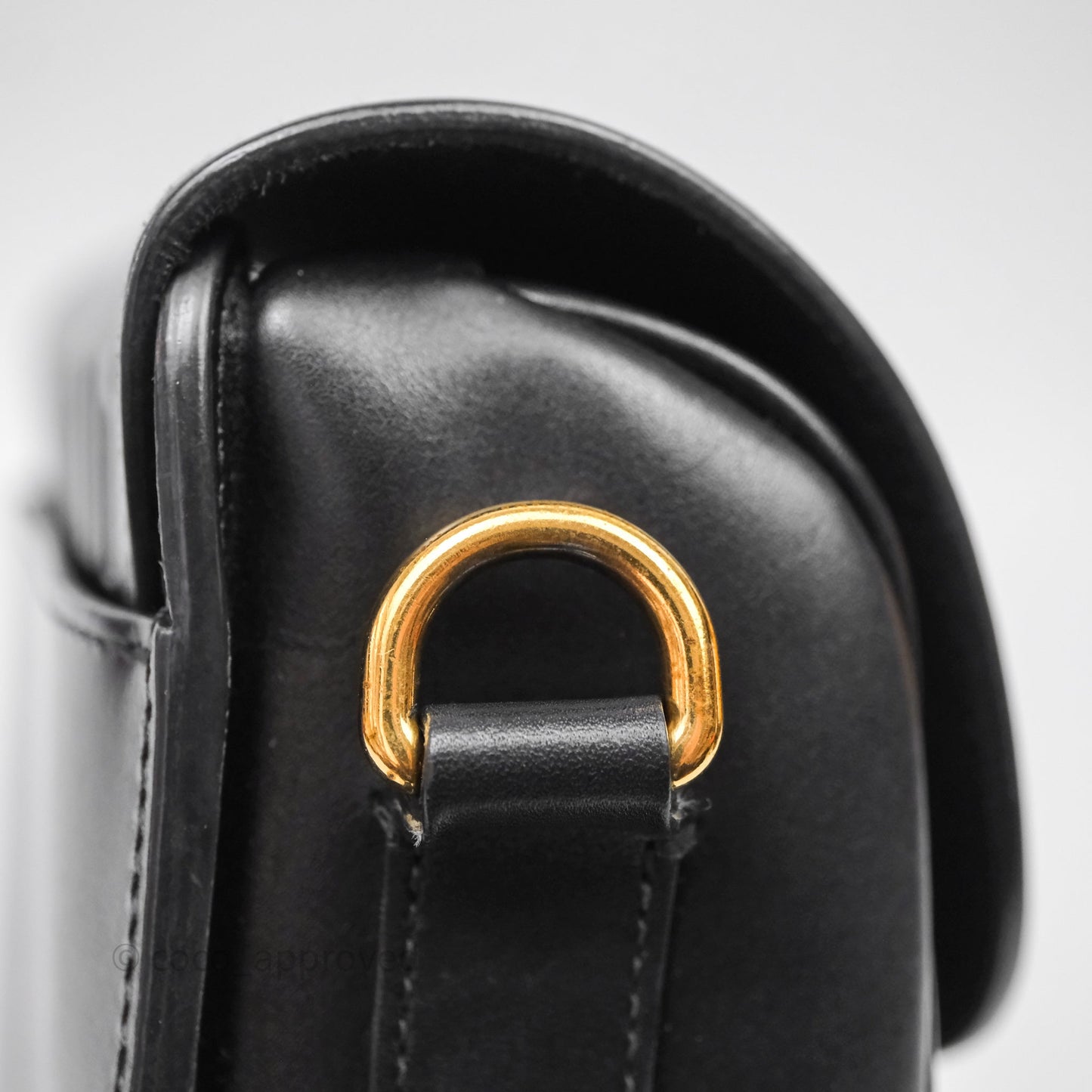 Christian Dior Medium Bobby Flap Black Box Calfskin