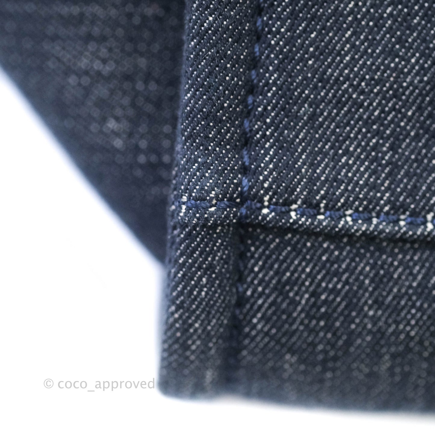 Chanel Canvas Large Deauville Tote Denim